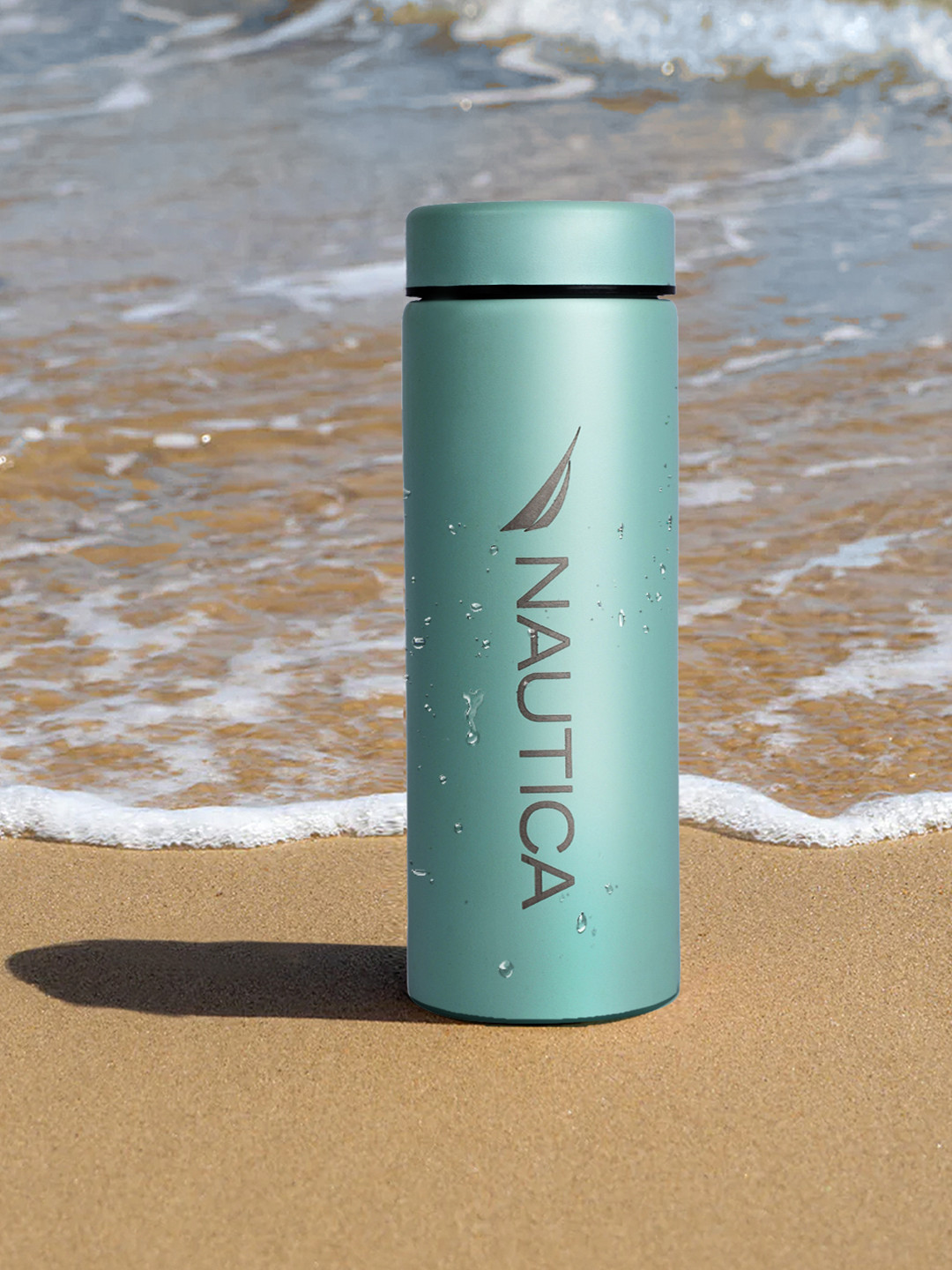 Nautica Green Brand Logo Stainless Steel Smart Vacuum Flask - 500ml