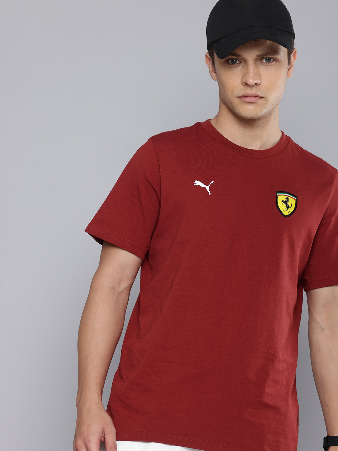 PUMA Motorsport Scuderia Ferrari Race Shield Pure Cotton T-shirt