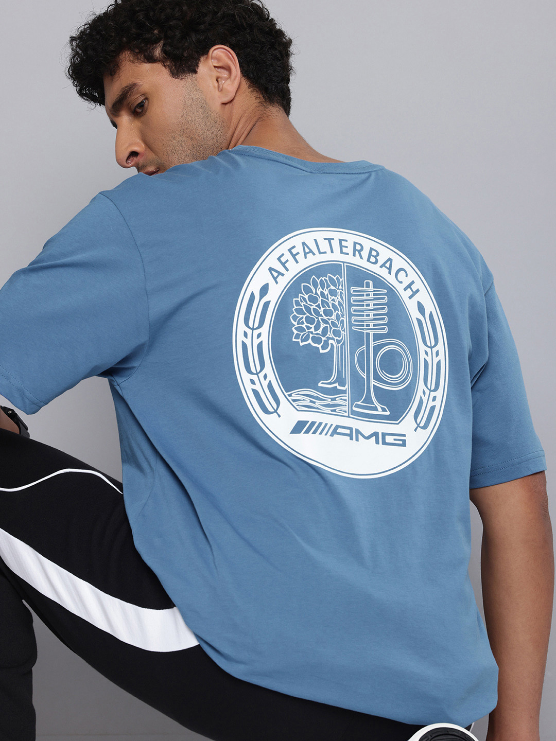 PUMA Motorsport Mercedes-AMG Statement Relaxed Fit Printed Pure Cotton T-shirt
