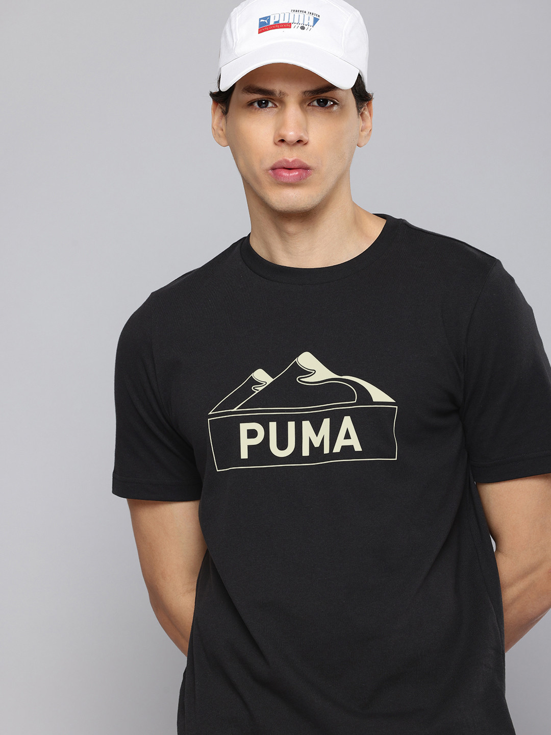 Puma Open Road Printed Pure Cotton Outdoor T-shirt