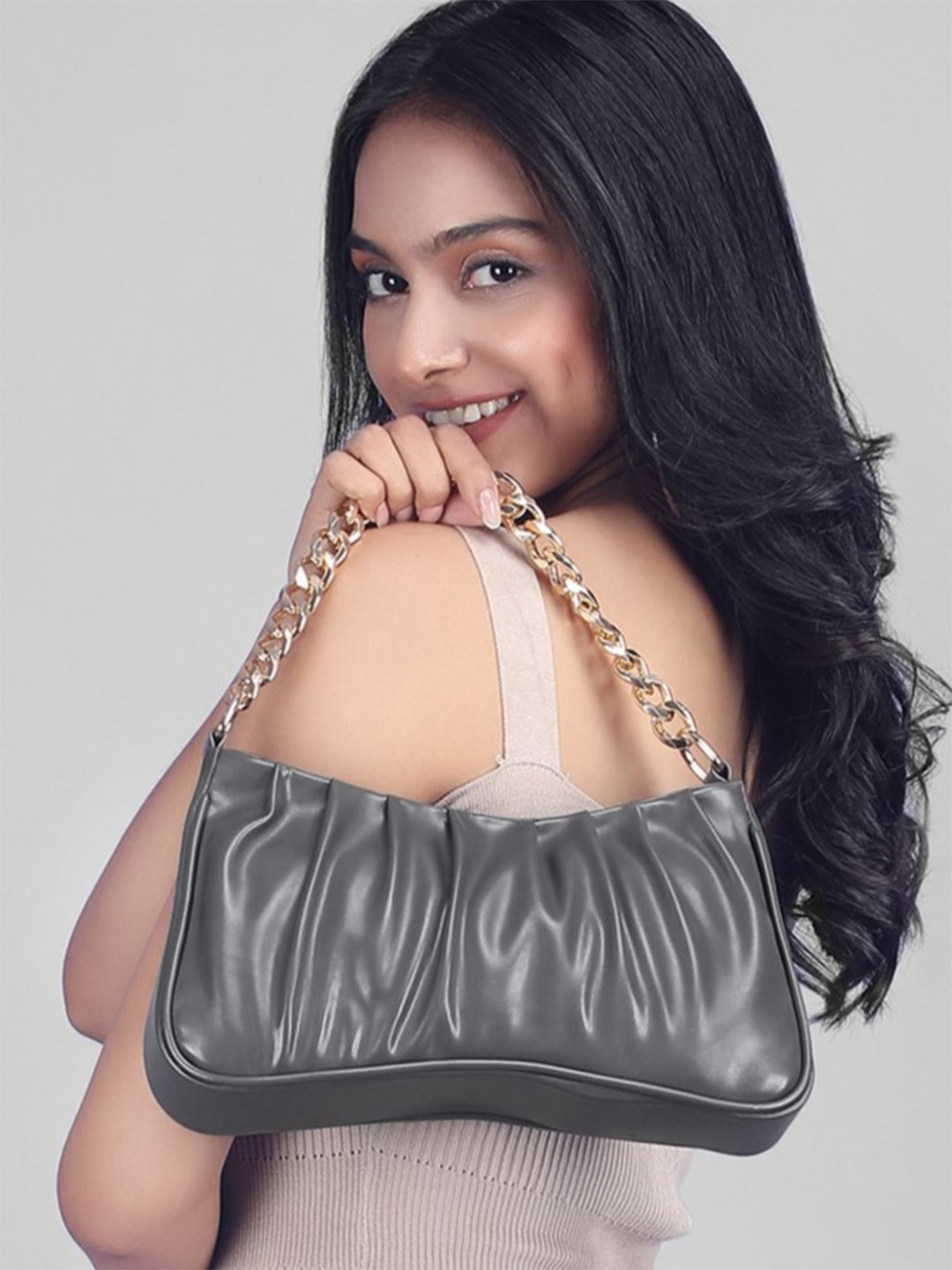 ALL ABOUT HER PU Structured Sling Bag with Tasselled