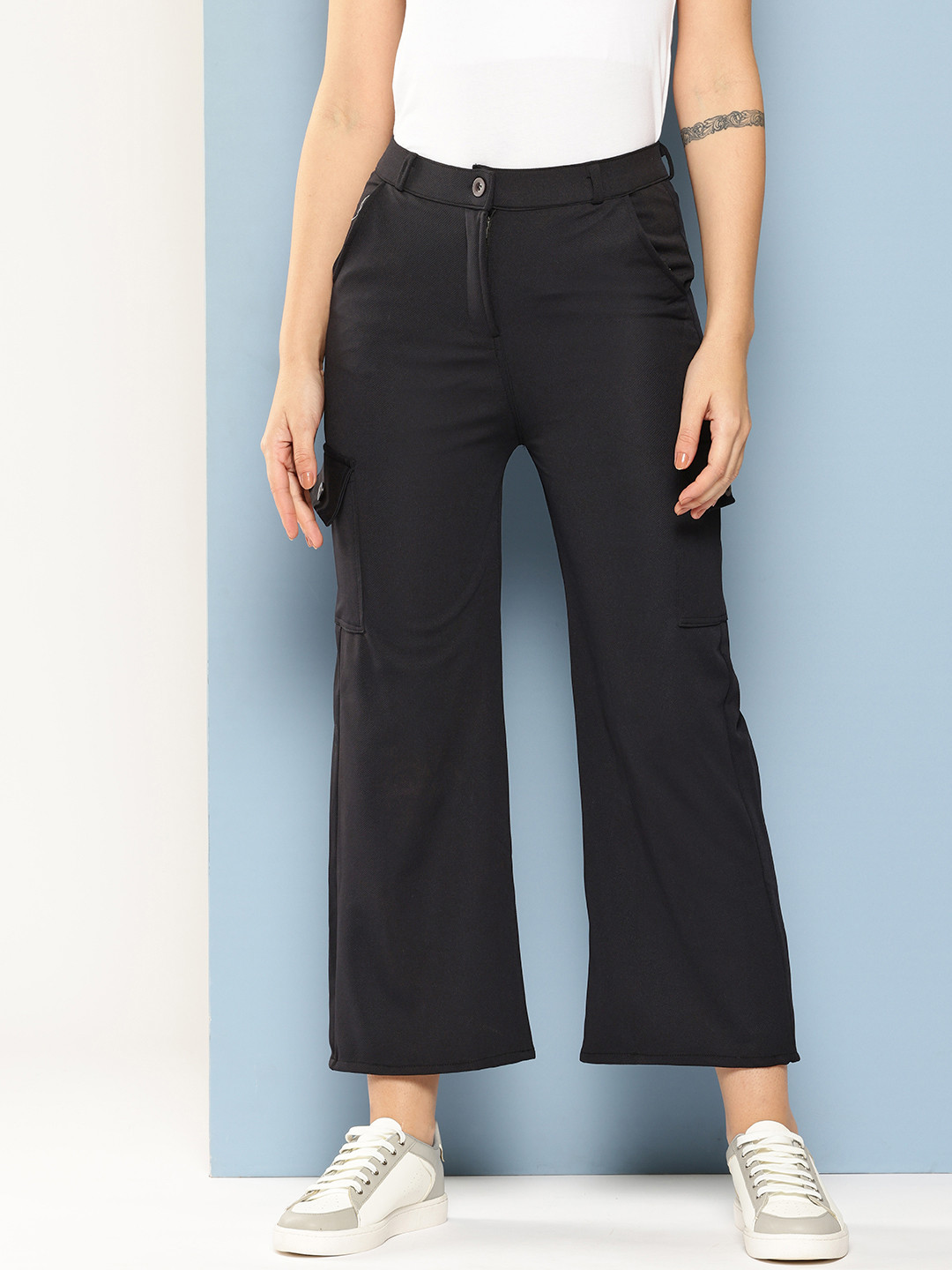 Aarika Smart Flared Cargos