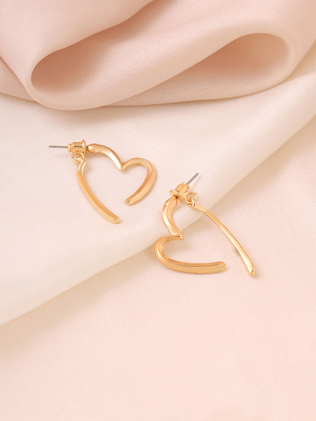 Yellow Chimes Gold Plated Drop Earrings