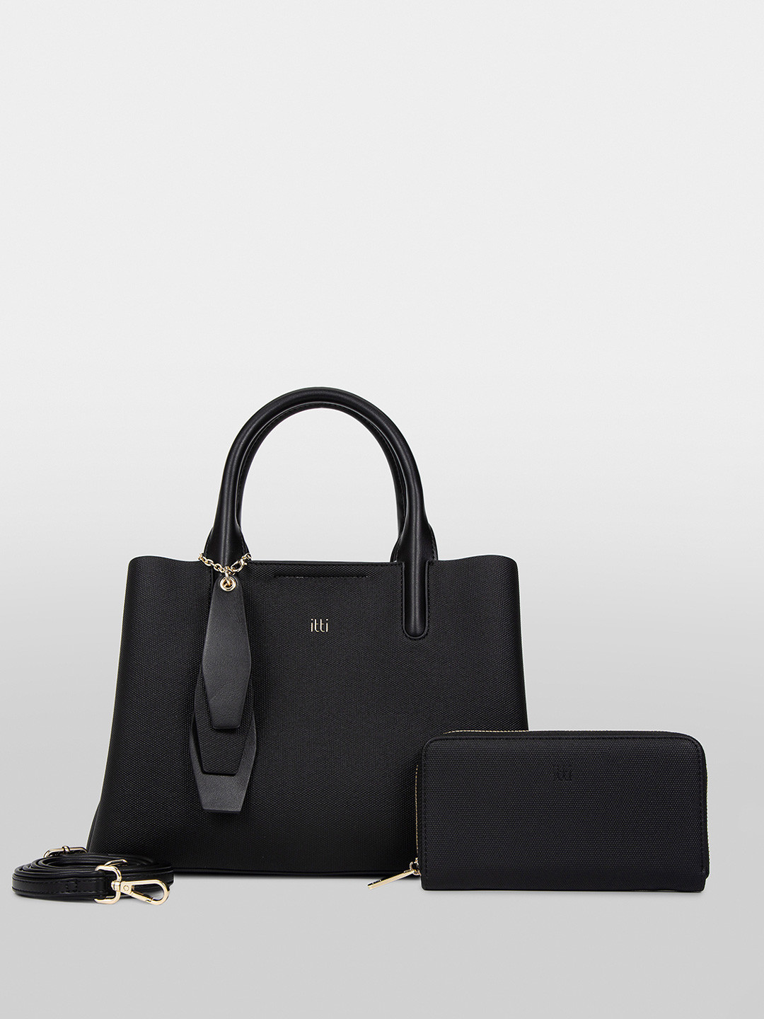 itti PU Handheld Bag with Tasselled