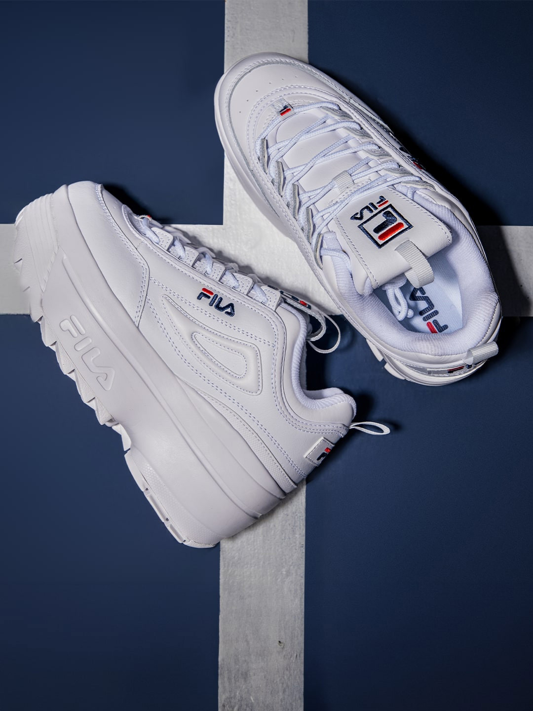 FILA Women DISRUPTOR II WEDGE Textured Sneakers