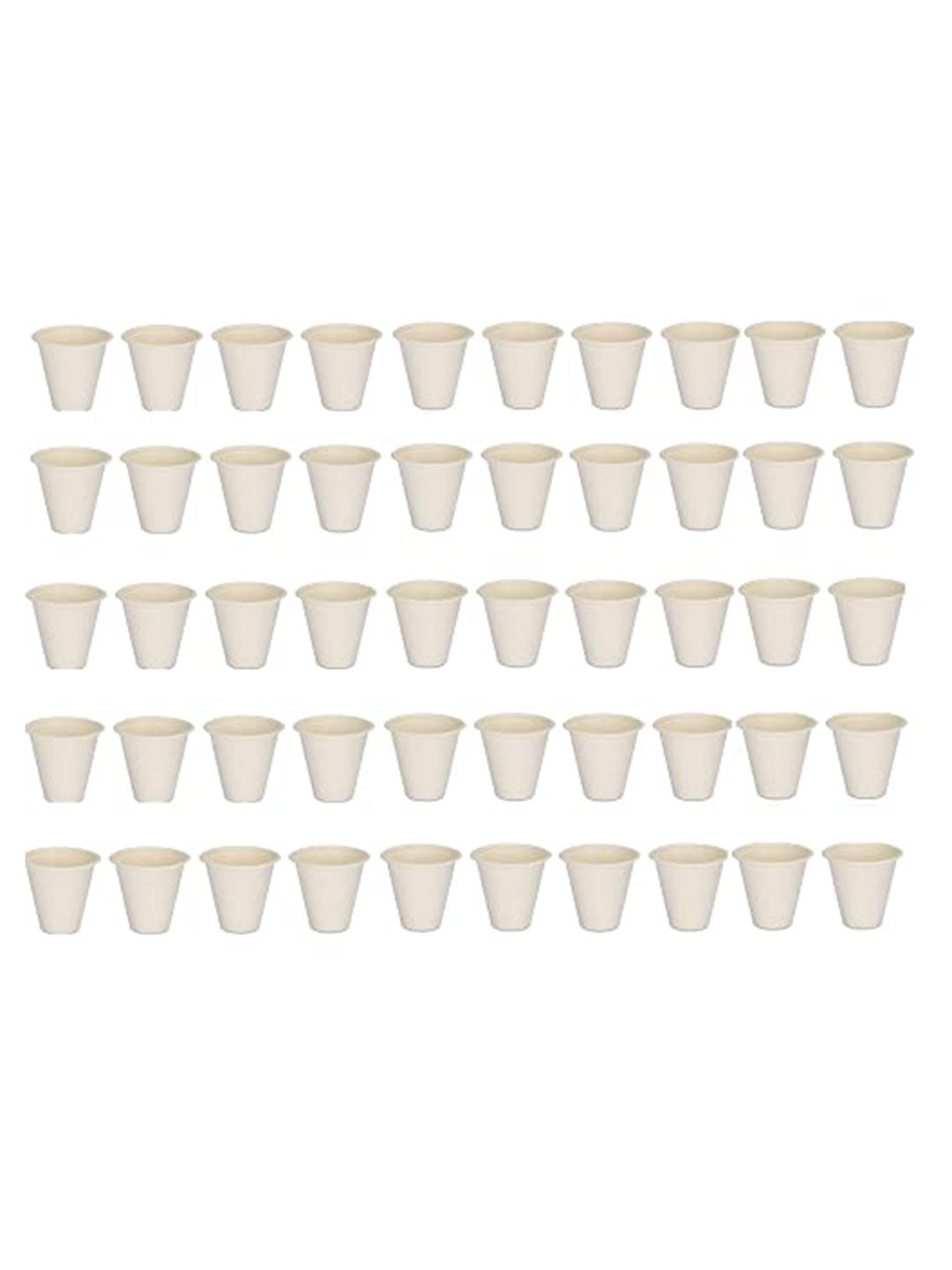 e kysa Set of 50 White Paper Disposable Water Glass