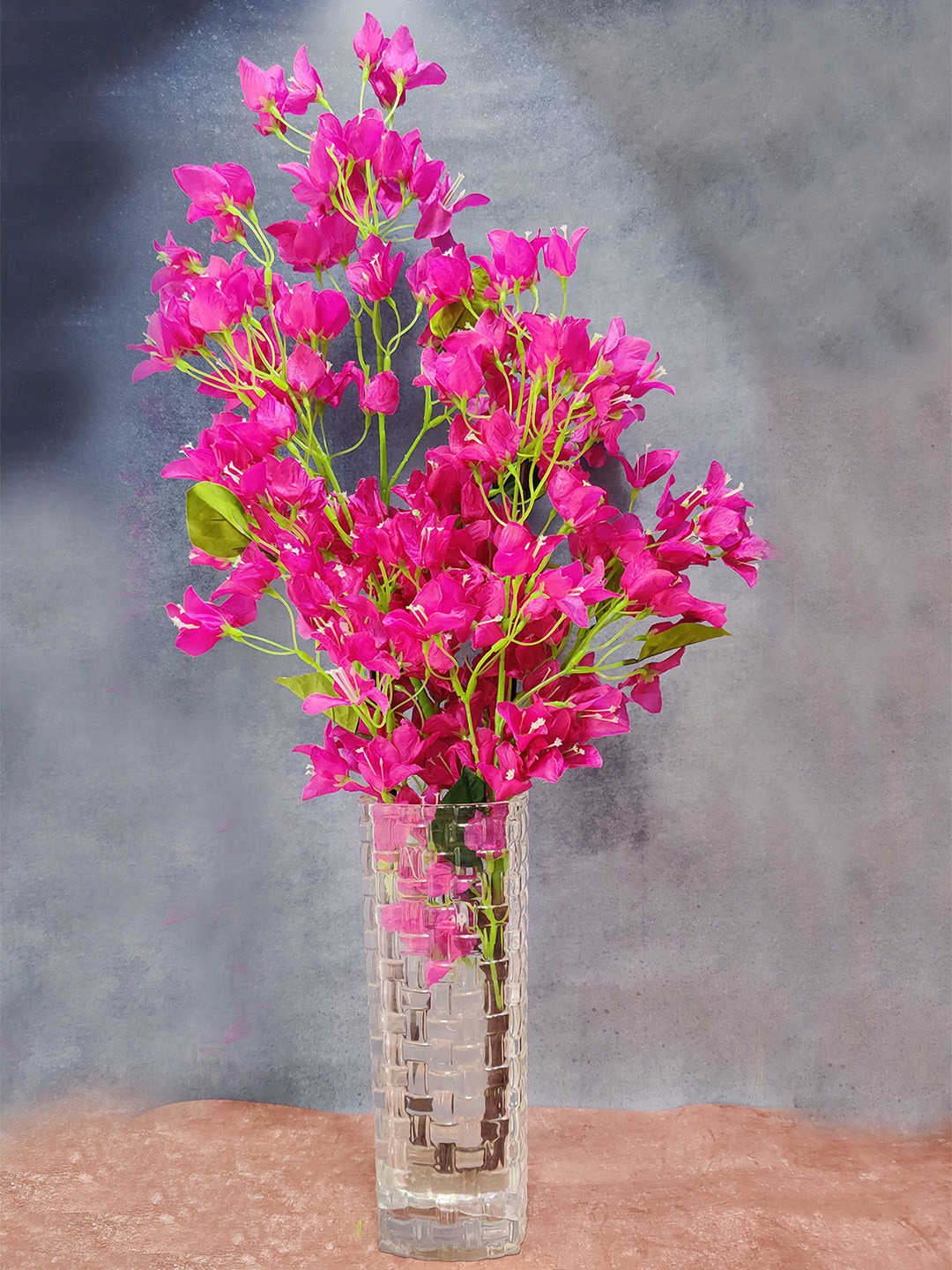 ARTSY Purple and Green Bougainvillea Artificial Flower