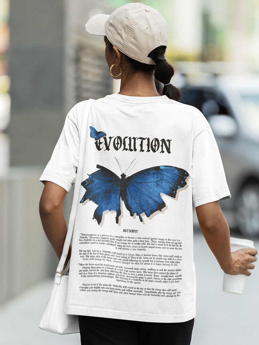 TheBTclub Men Typography Drop-Shoulder Sleeves T-shirt