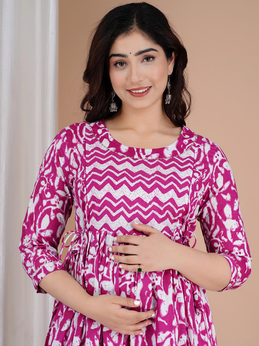 MURLI KURTI Floral Printed Cotton Anarkali Kurta