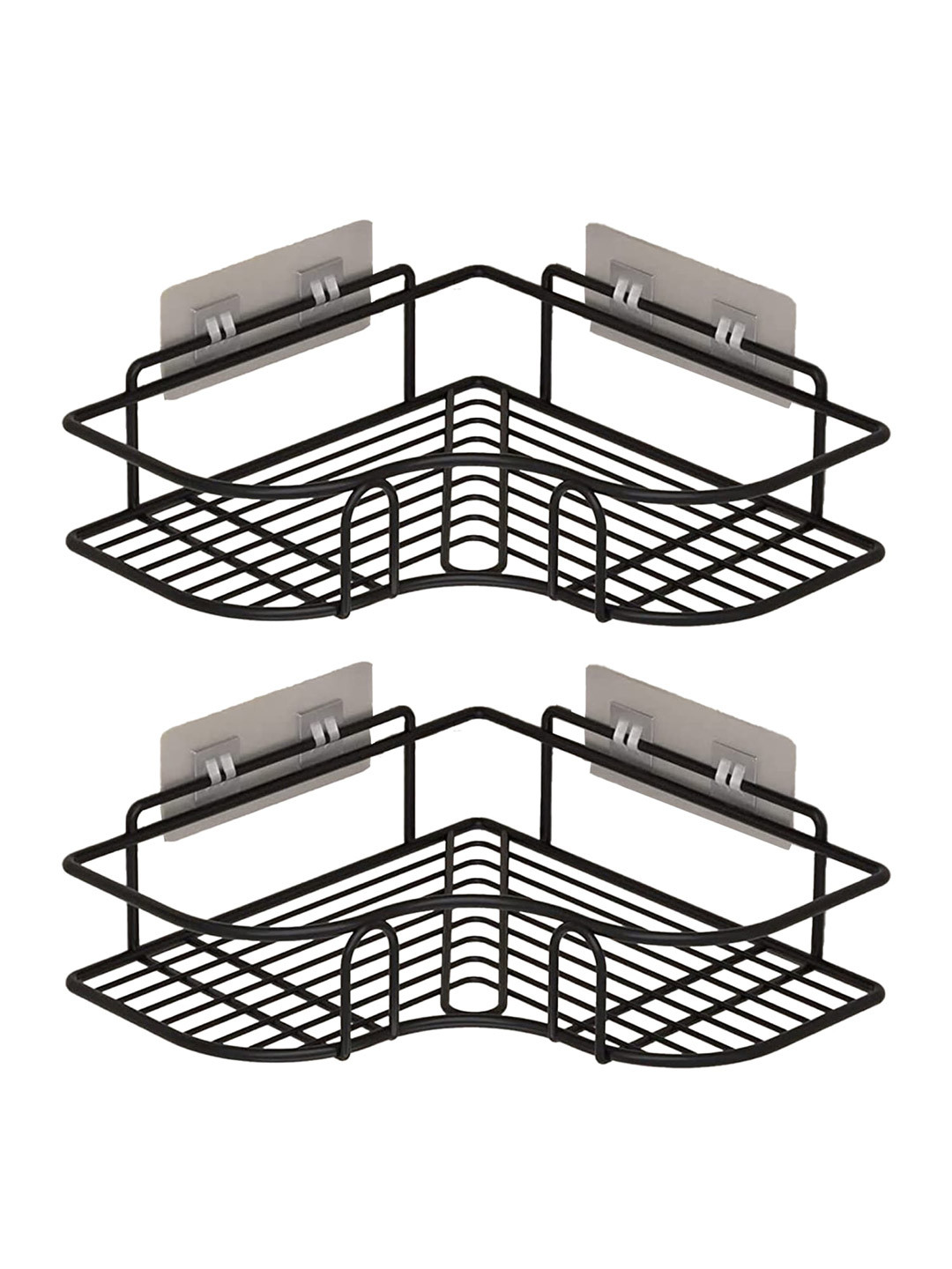 UMAI Black 2 Pieces Stainless Steel Shower Holders