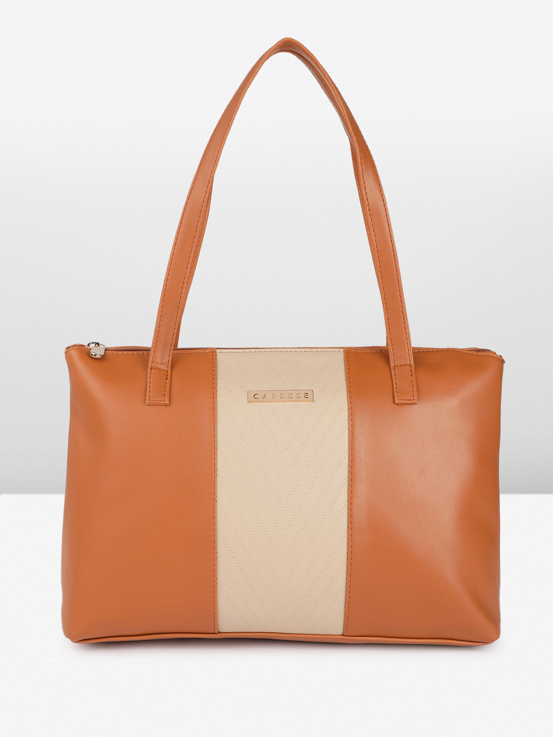 Caprese Mazie Women Beige Medium Tote Bag