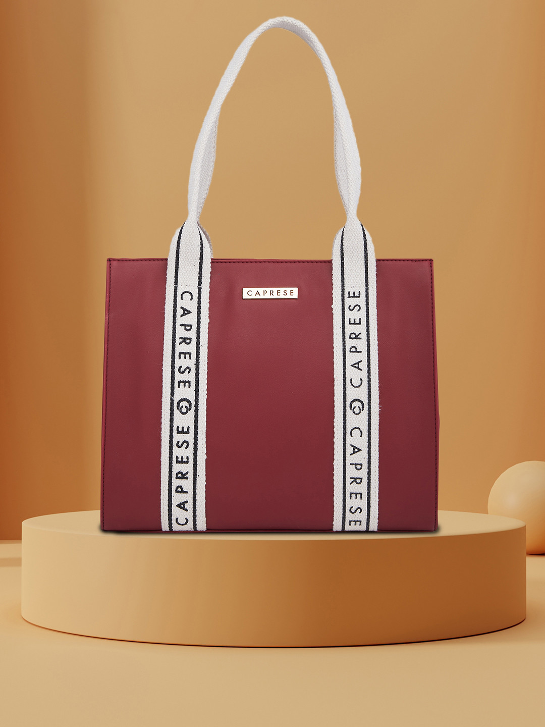 Caprese Nick Women Maroon Small Tote Bag