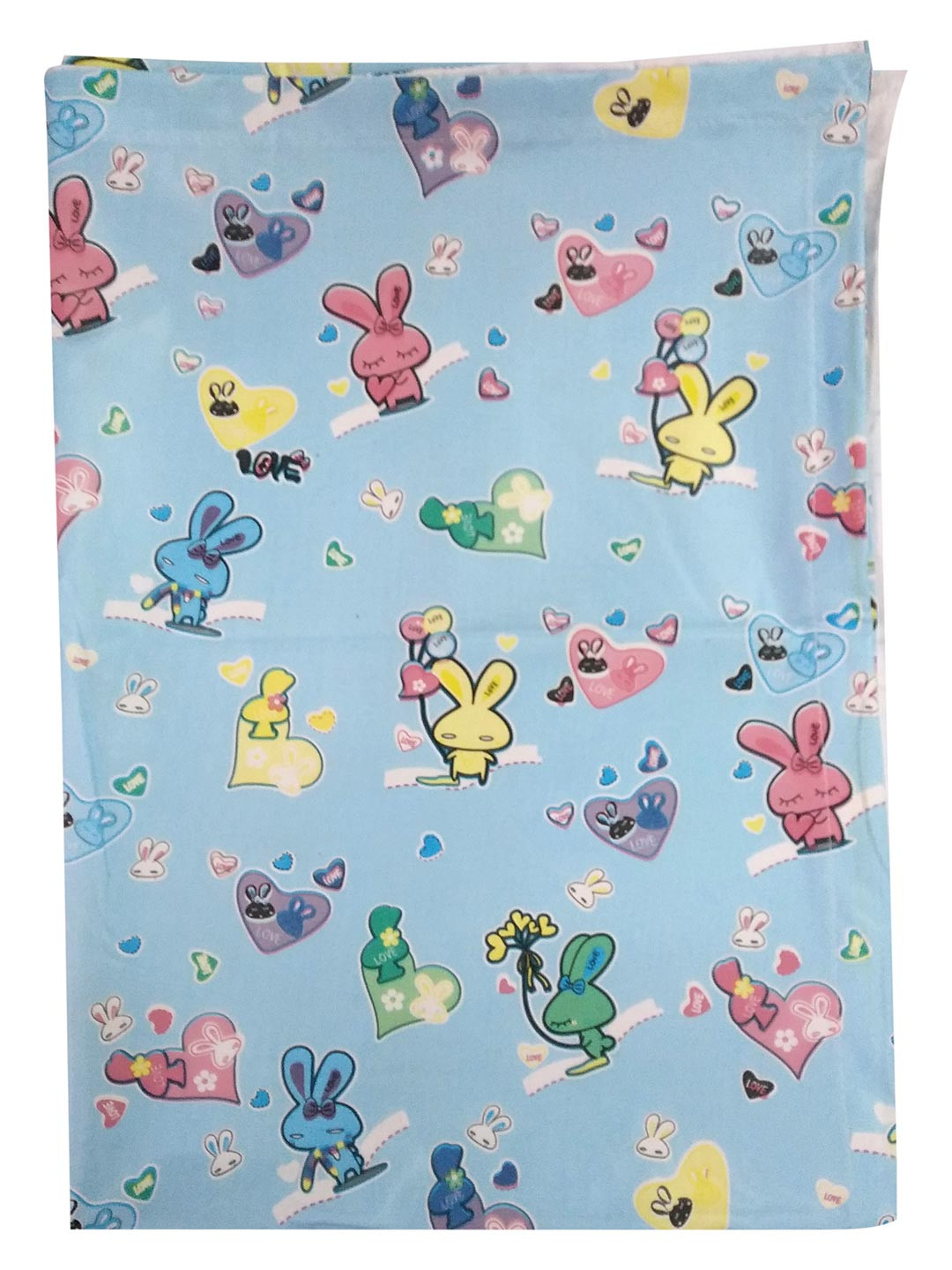 BAESD Yellow & Blue Printed Resistant Mattress Protector