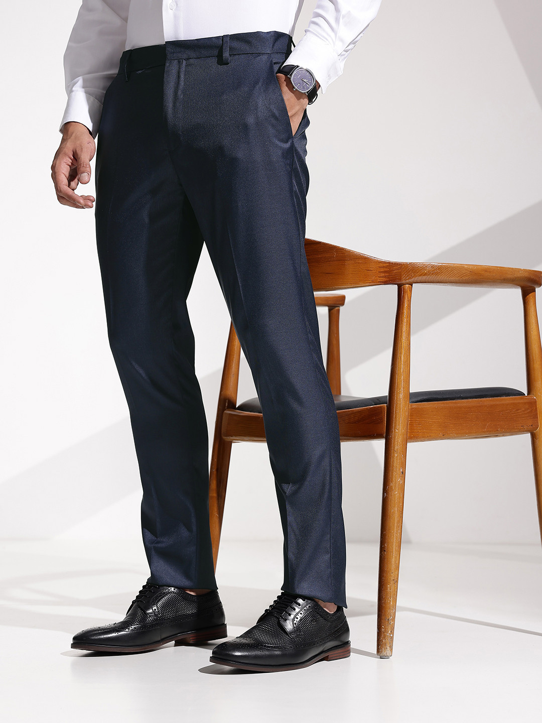encore by INVICTUS Men Formal Trousers