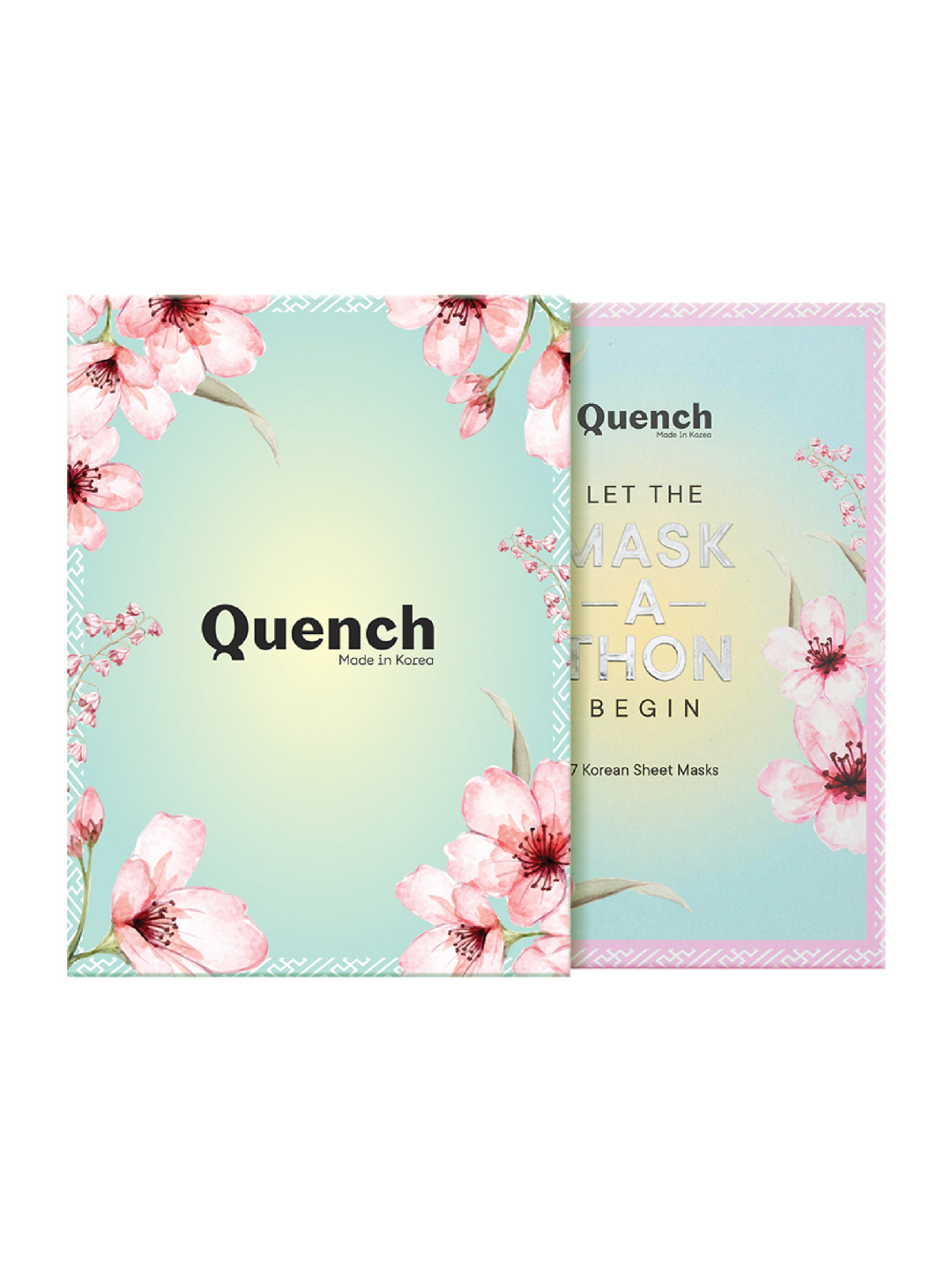 Quench Pack of 7 Mask-A-Thon Glowing Skin Face Sheet Mask Gift Kit