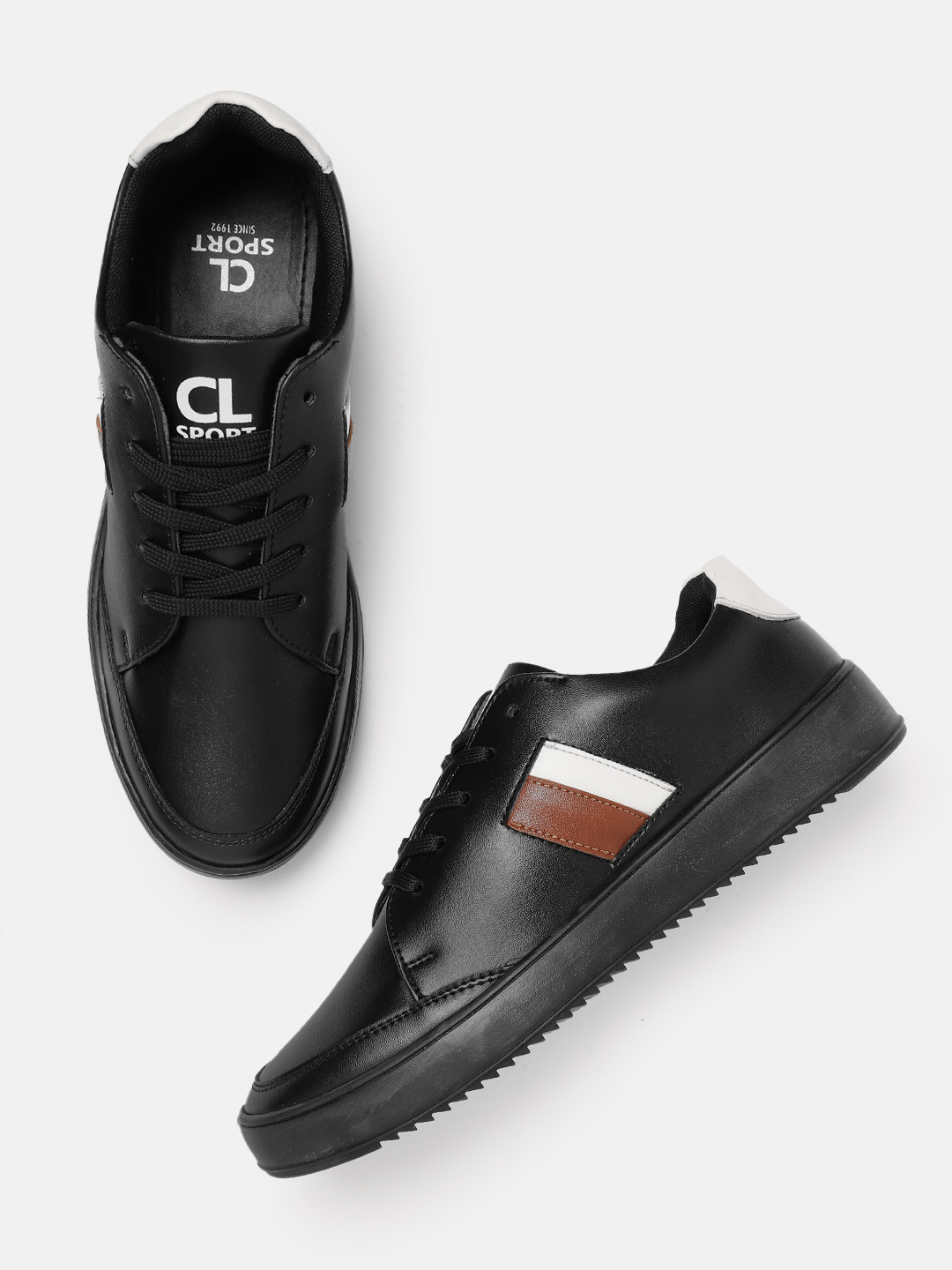 Carlton London Men Side Striped Sneakers