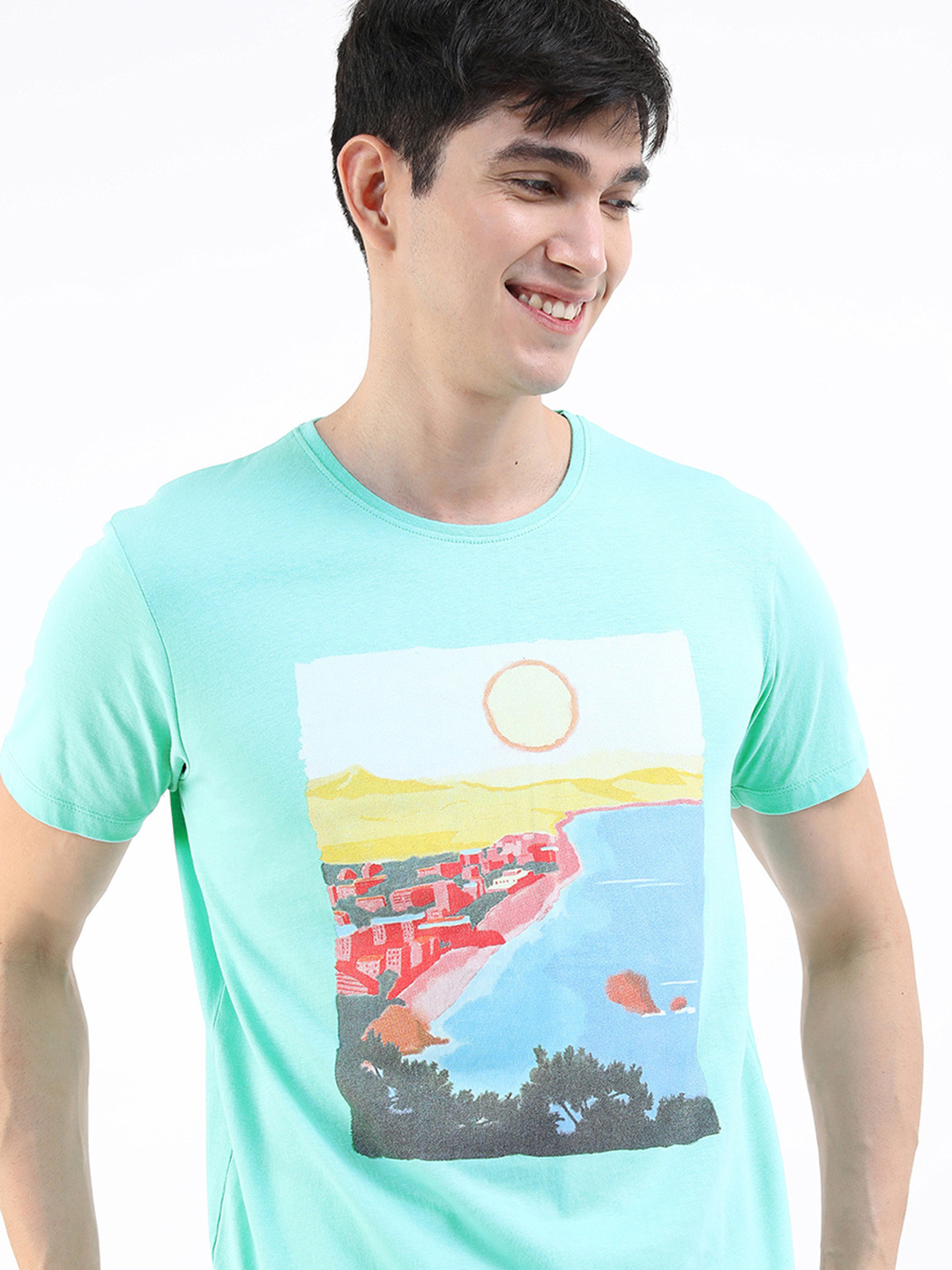 HIGHLANDER Men Printed Slim Fit T-shirt