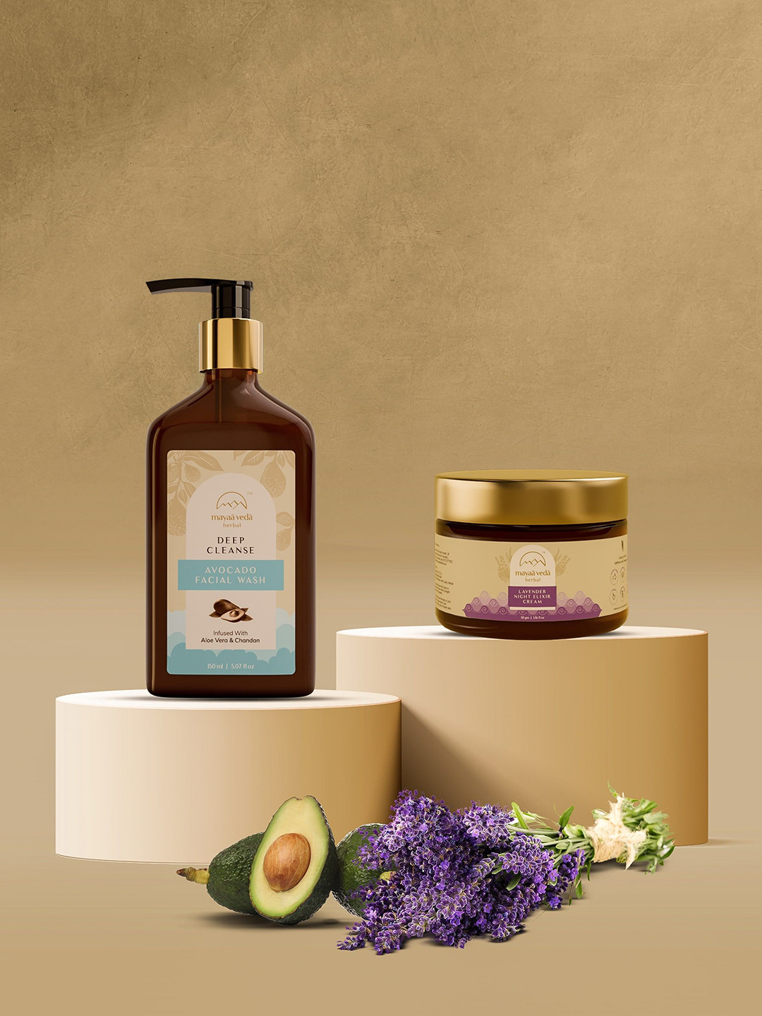 Mayaa Veda Herbal Lavender Night Elixir Cream-50g