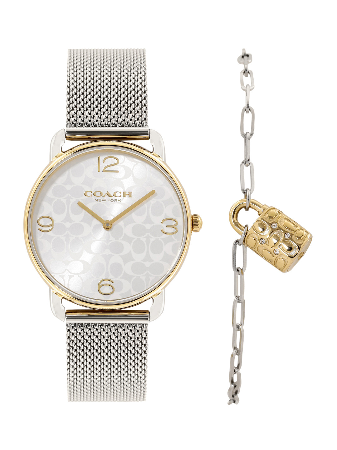Coach Women Elliot Bracelet Style Analogue Watch & Bracelet Gift Set