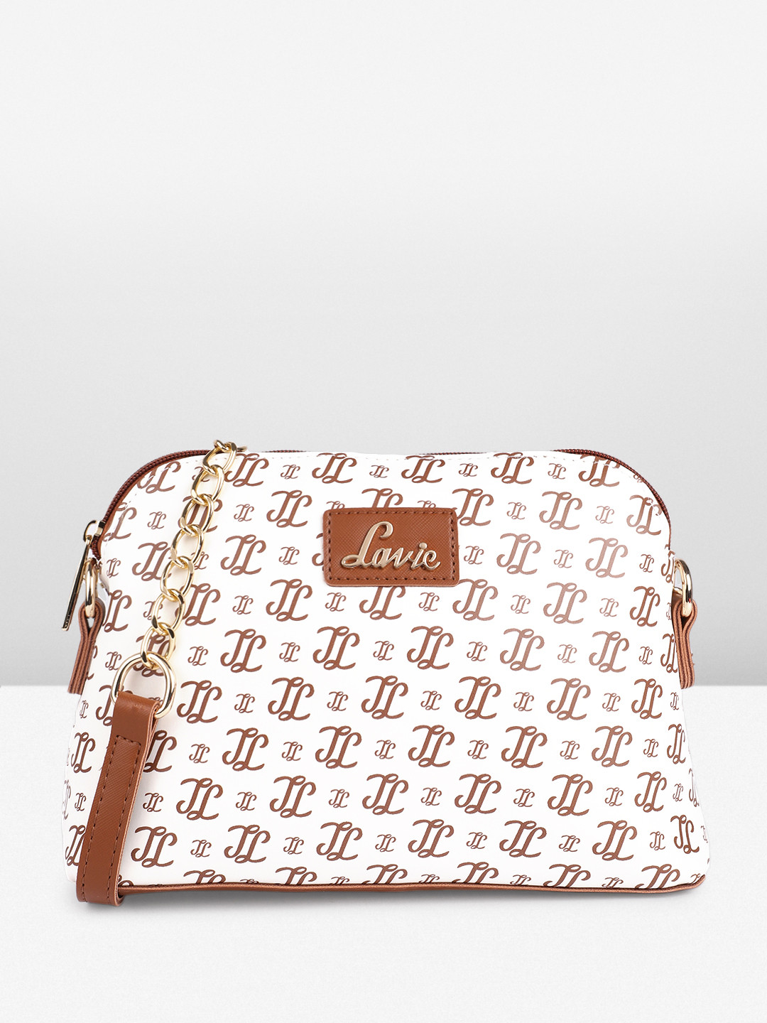 Lavie Janet Brand Logo Printed Structured Sling Bag