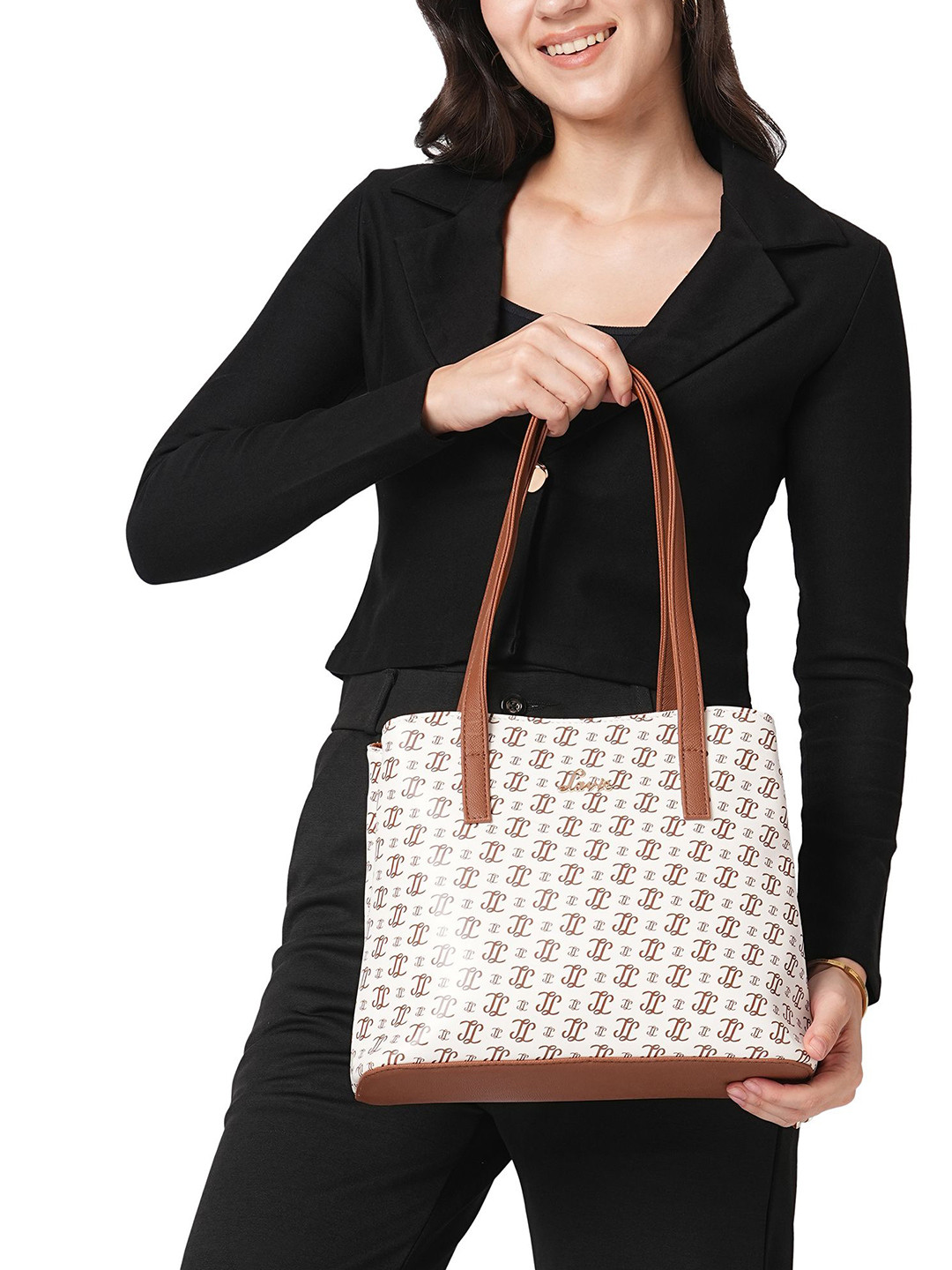 Lavie Women Palmer Monogram LL Print Tote Handbag