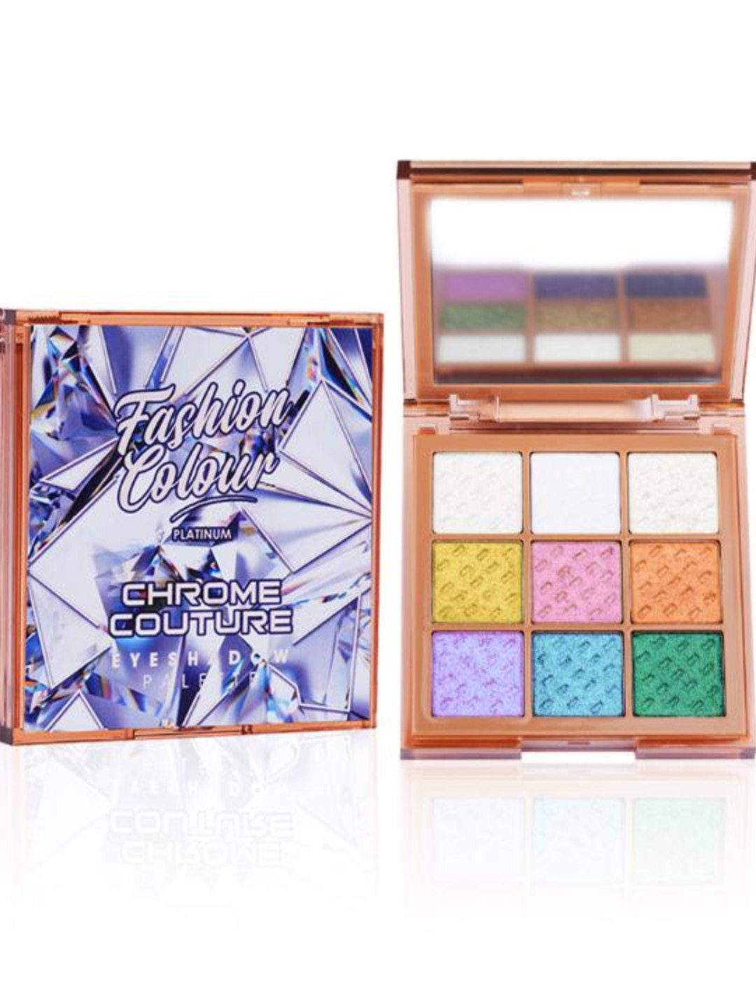 Fashion Colour Platinum 9 In 1 Pigmented  Eyeshadow Palette - Chrome Couture - 9 g