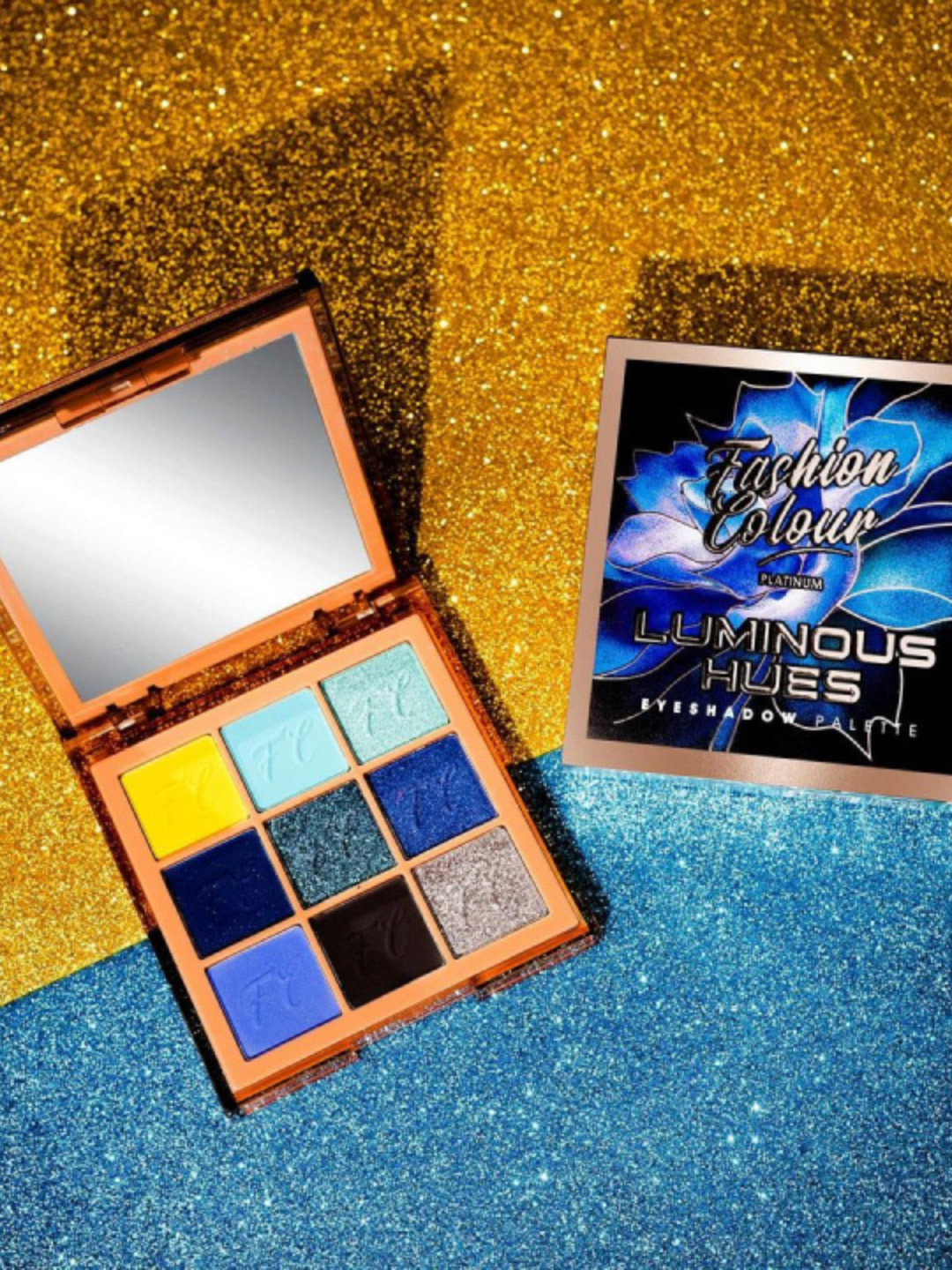 Fashion Colour Platinum 9 In 1 Pigmented Eyeshadow Palette - Luminous Hues - 9 g