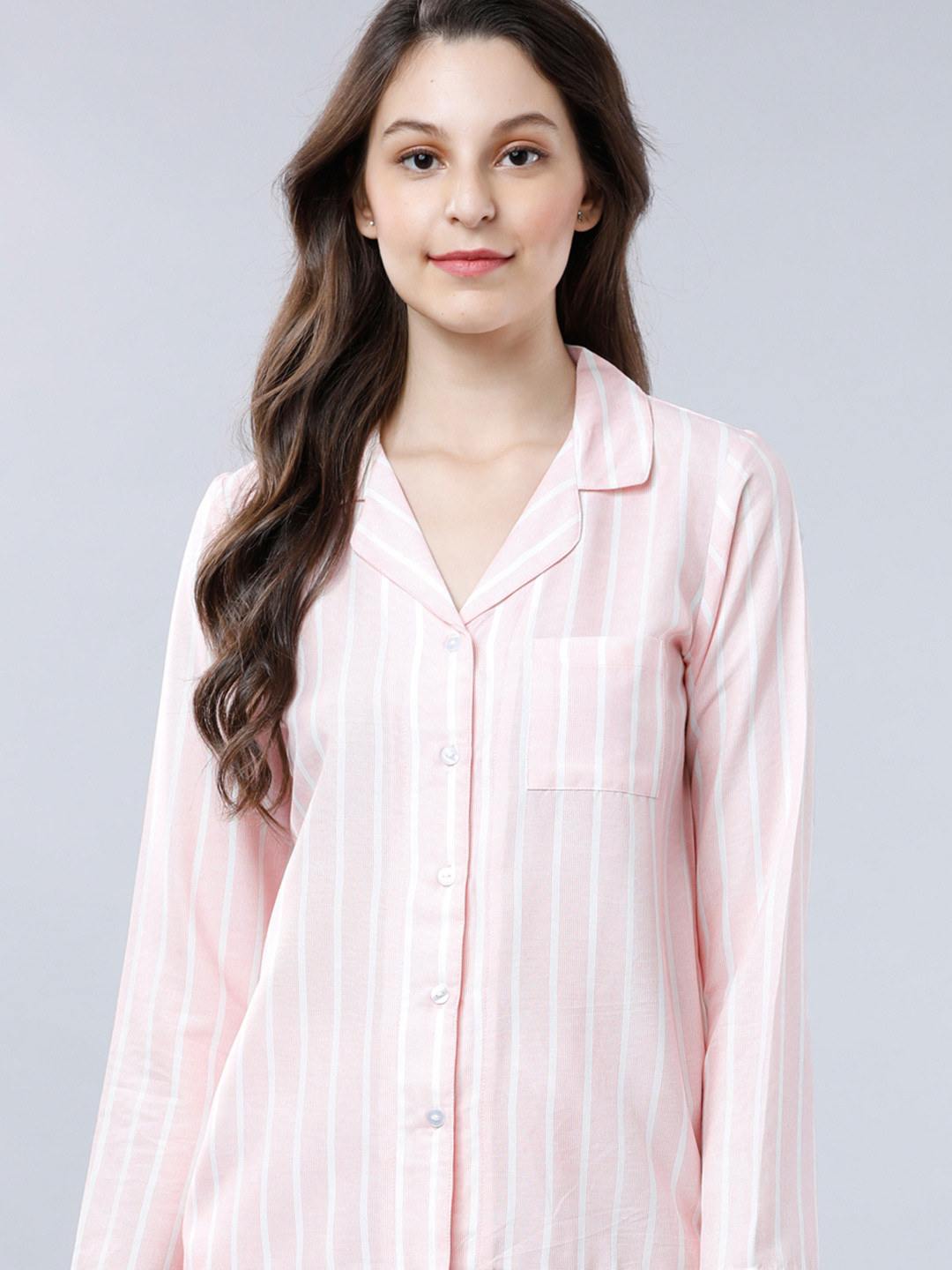 Tokyo Talkies Striped Loung Shirt