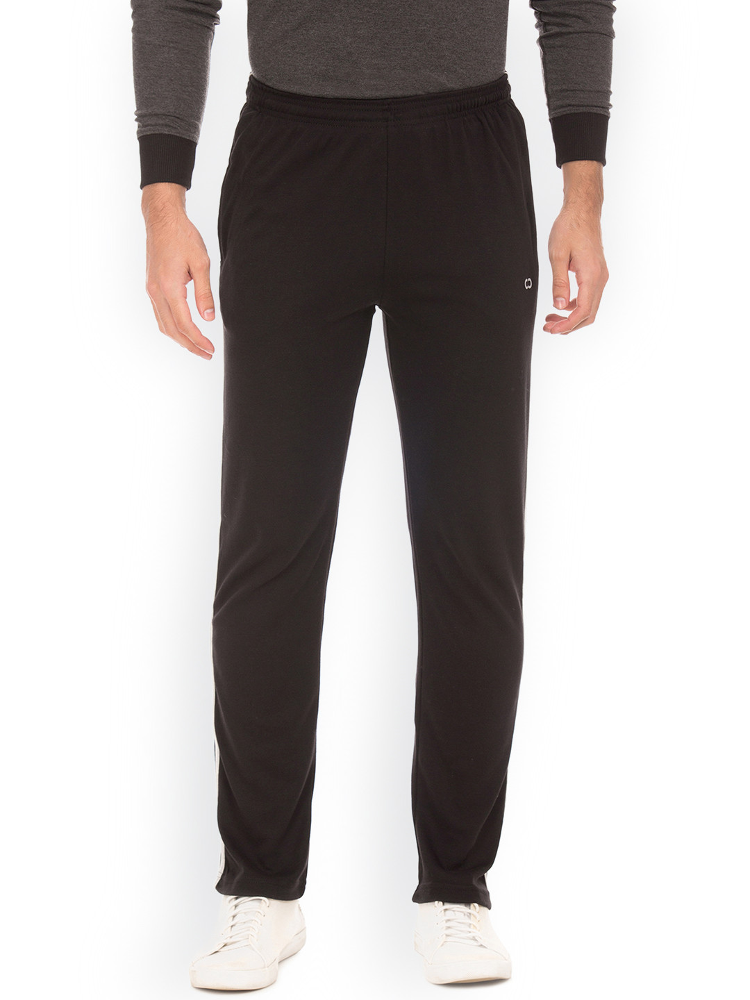 Colt Men Black Solid Trackpants