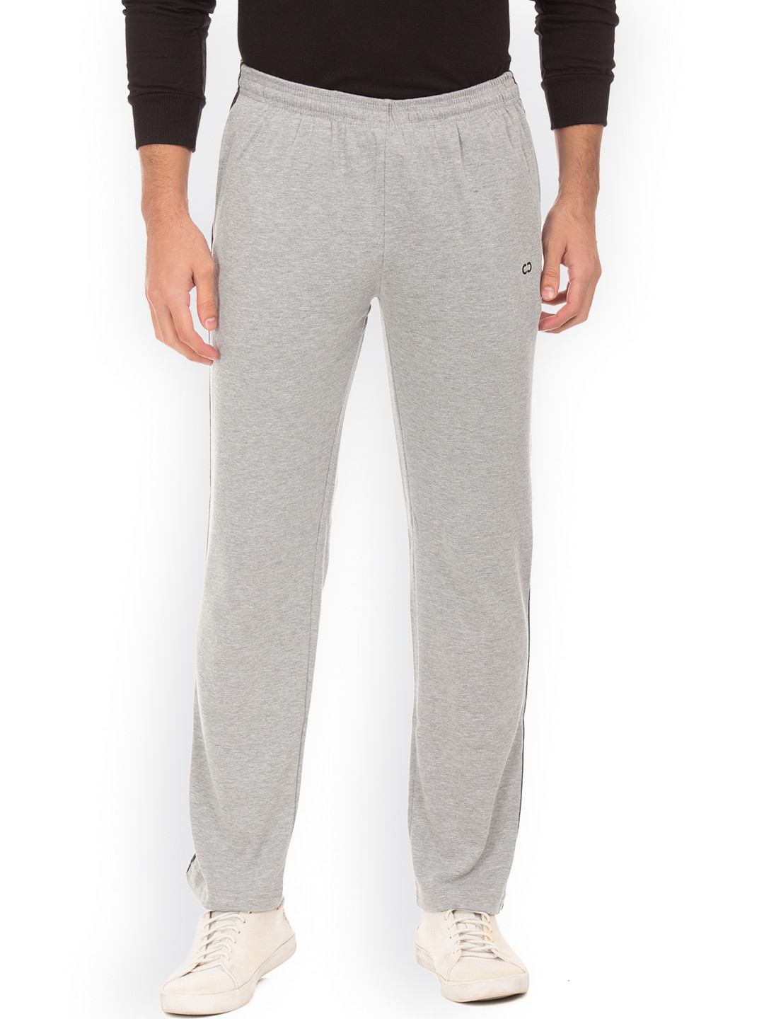 Colt Men Grey Solid Trackpants