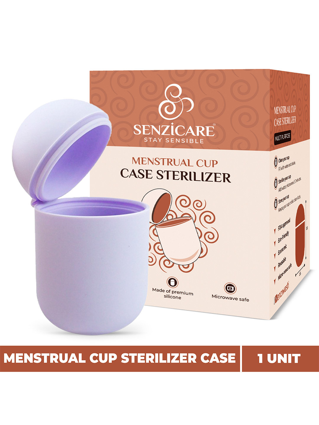 Senzicare Menstrual Cup Sterilizer Lavender