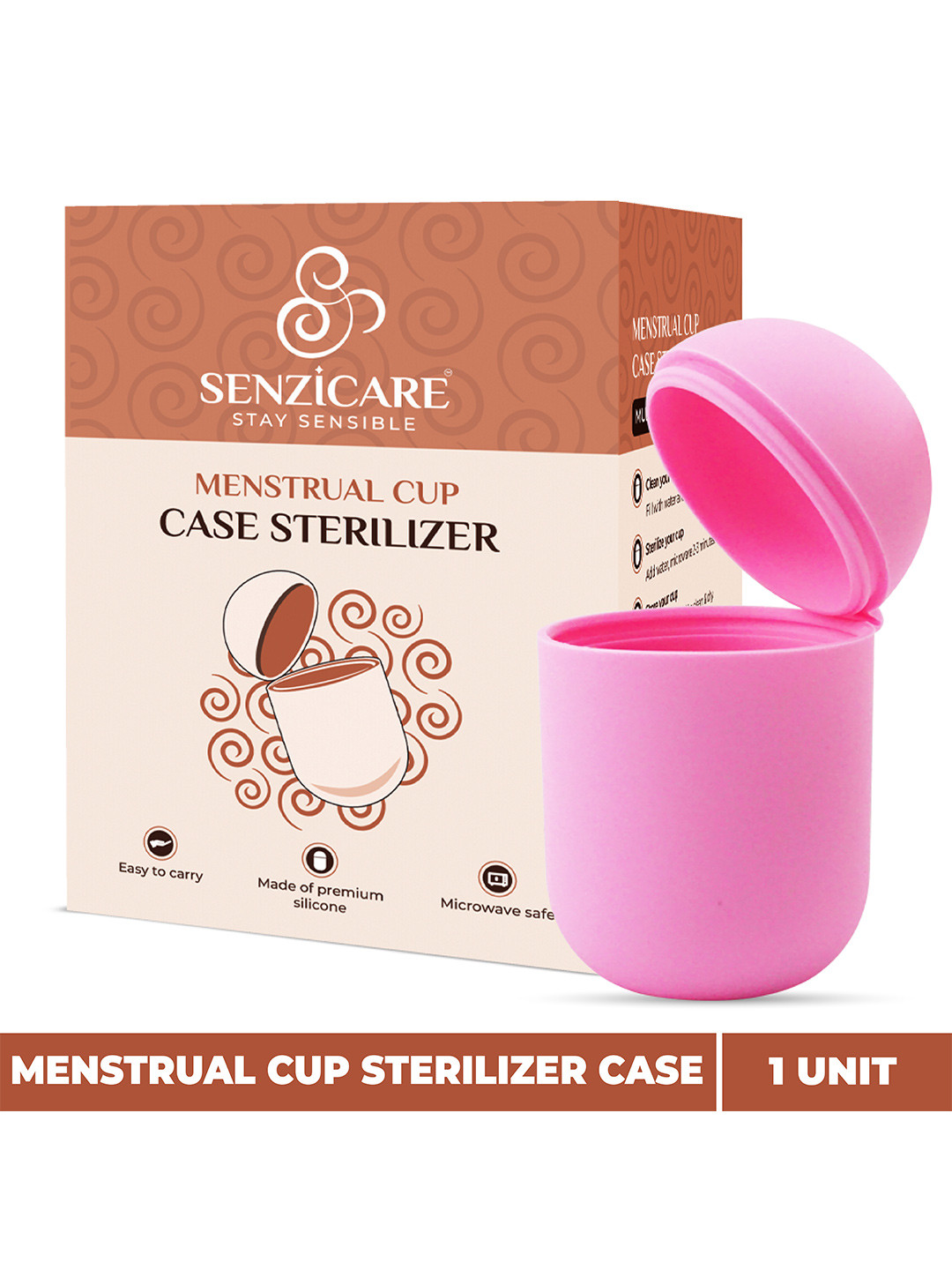 Senzicare Portable Menstrual Cup Case Sterilizer- M