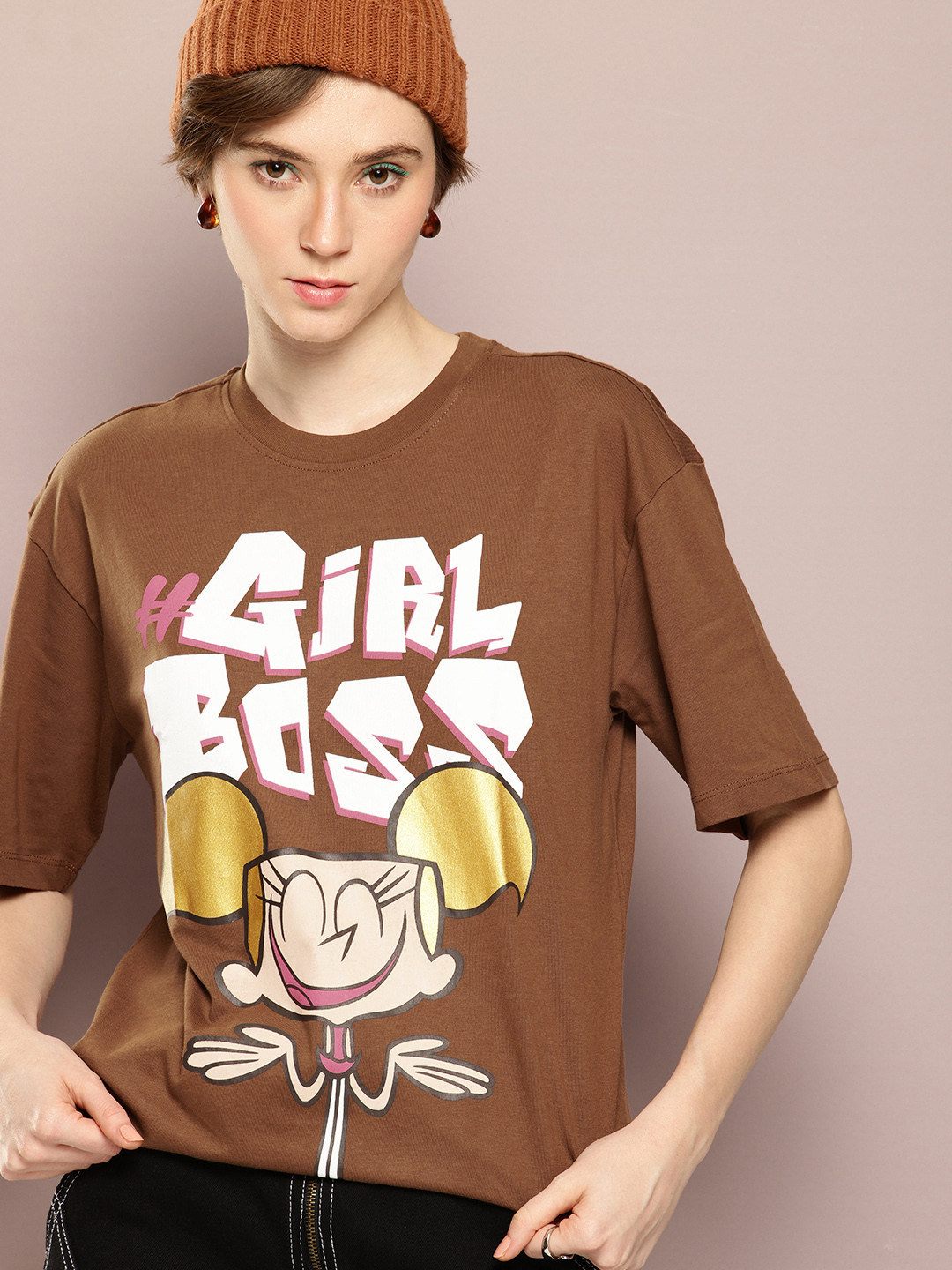 Dexter by Kook N Keech Oversized Fit Graphic Printed Pure Cotton T-shirt