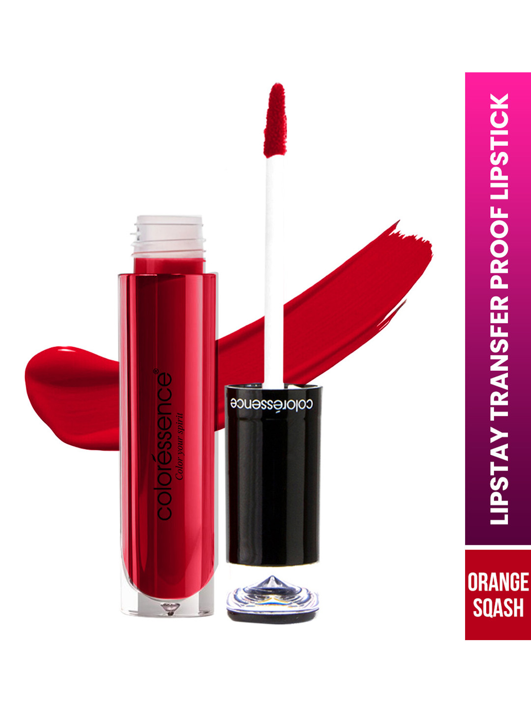 Coloressence Lipstay Transfer Proof Liquid Lipstick 4ml - Orange Sqash