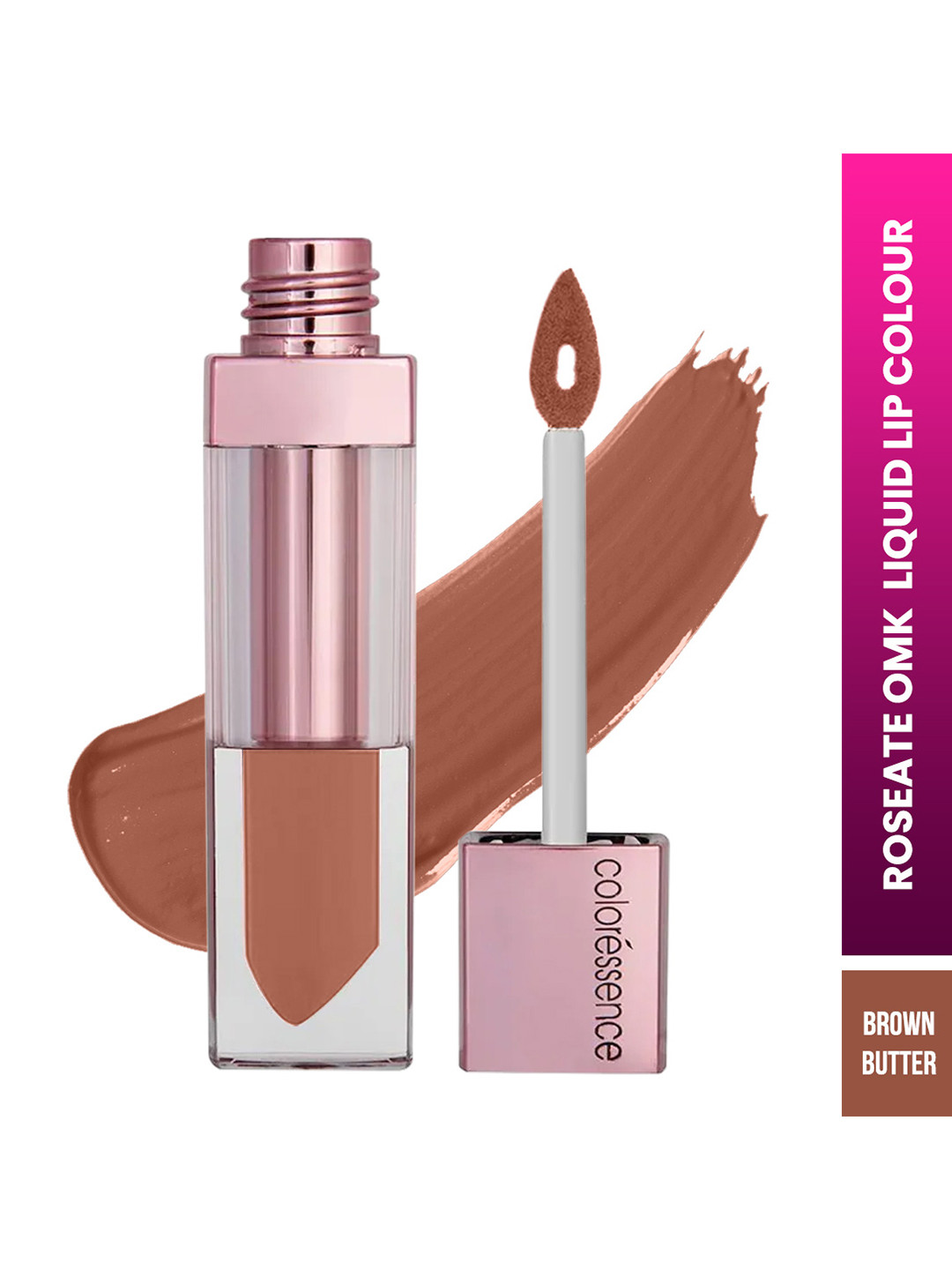 Coloressence Roseate OMK Non Transfer Liquid Lip Color 6ml - Brown Butter