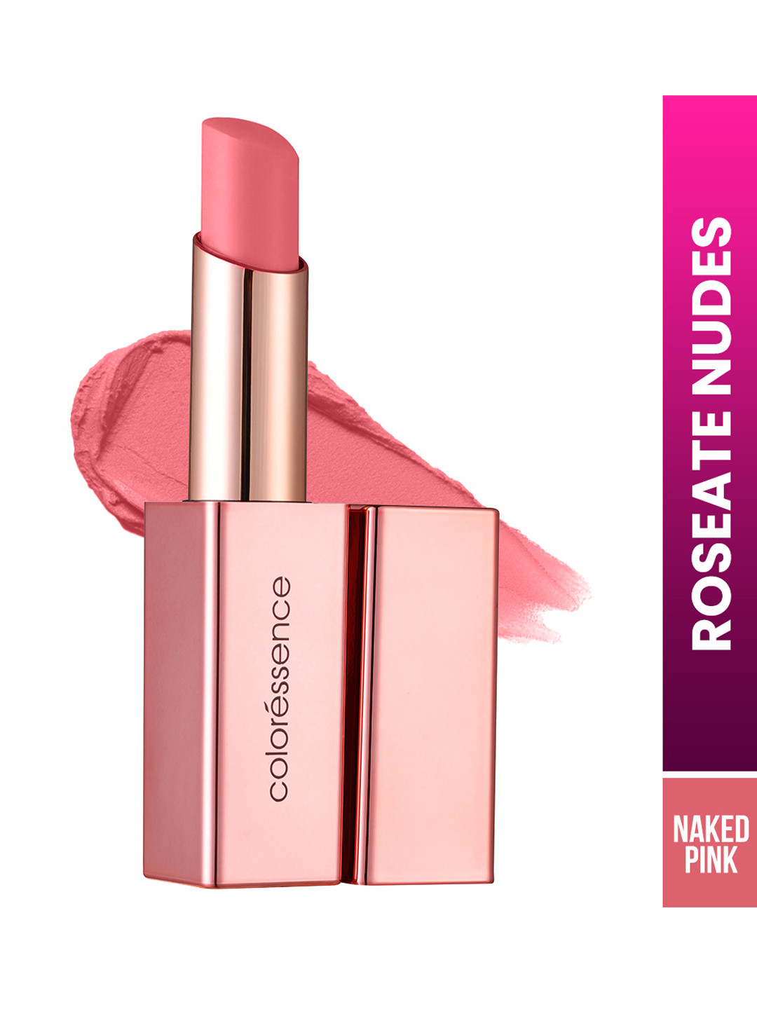 Coloressence Roseate Nudes Long Lasting Creamy Lipstick - 3.3 gm - Naked Pink - RN-4