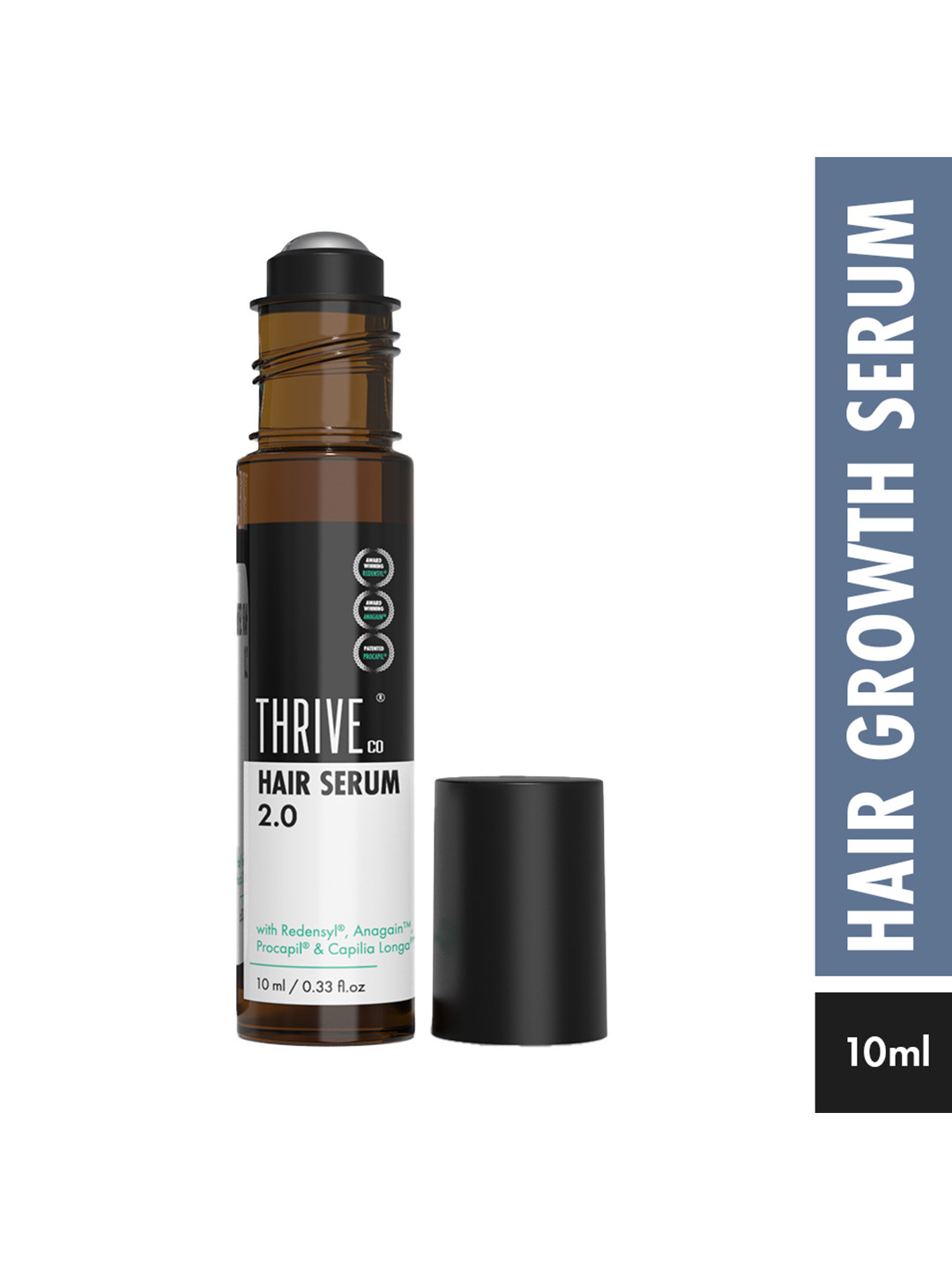 Thriveco Hair Growth Serum Roll On for Voluminous & Strong Hair -10 ml