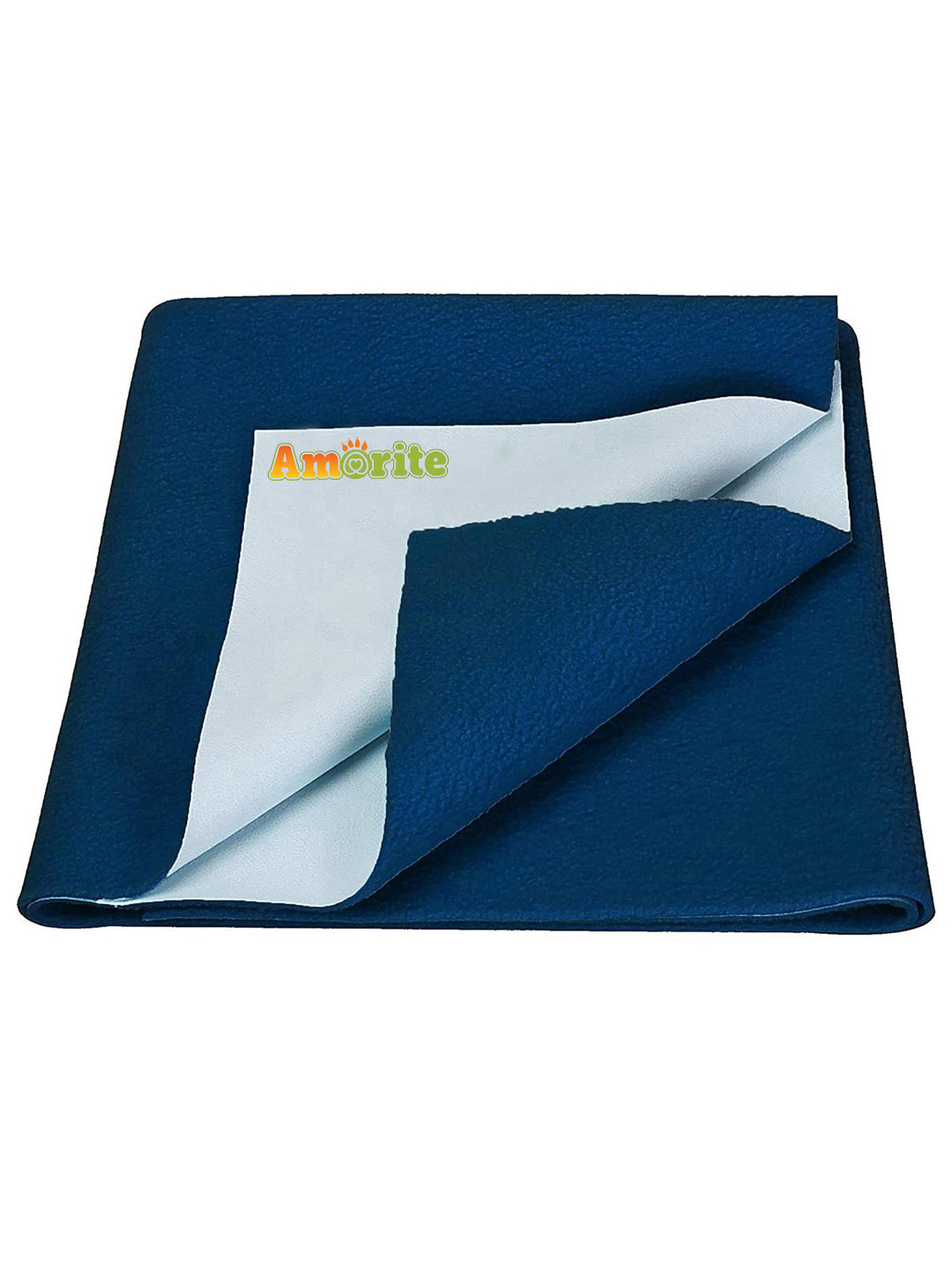 AMORITE Dark Sea Blue Waterproof Washable Pet Mat for Dogs and Cats