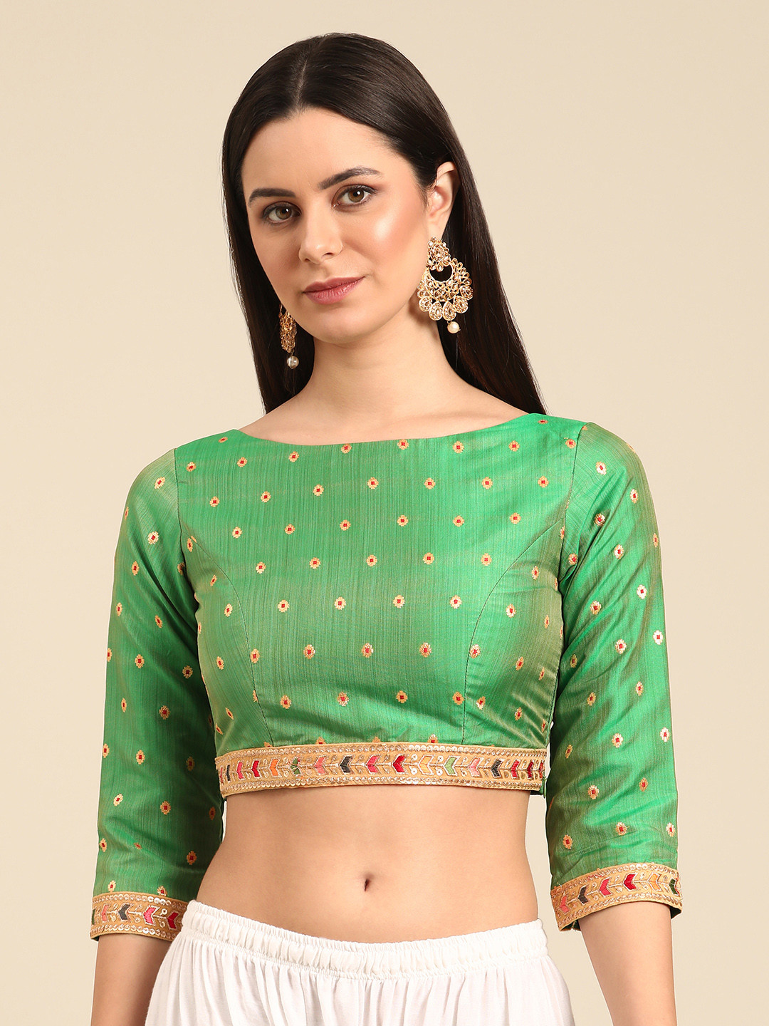 Ethnovog Self Design Ready To Wear Blouse