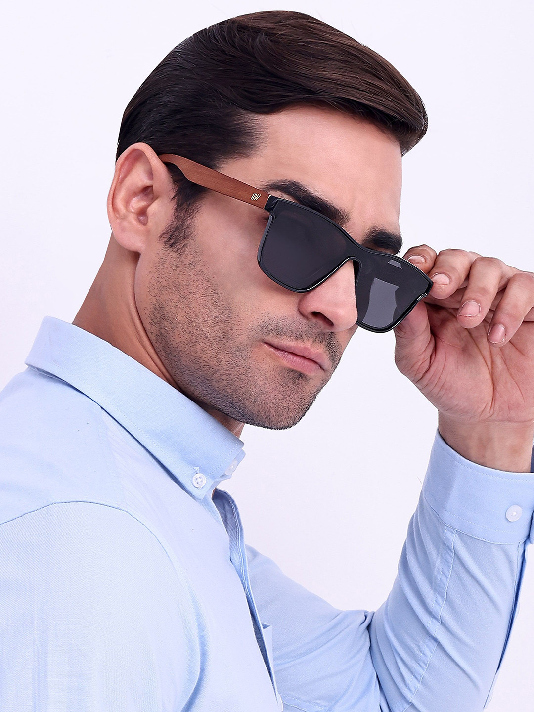 HAMILTANO WINSTON Men Rectangle Sunglasses with UV Protected Lens