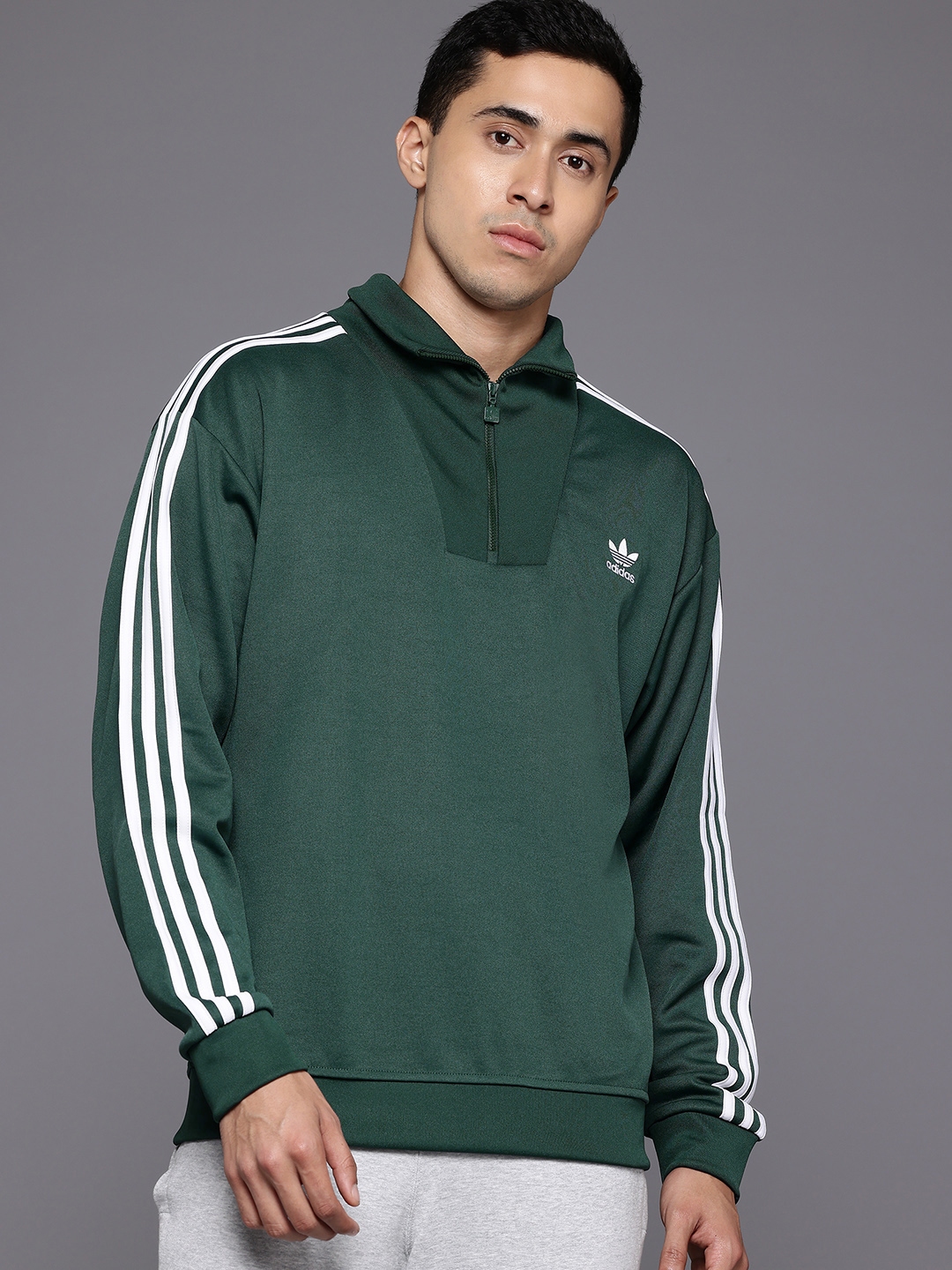 Buy ADIDAS Originals Men Funnel Neck Track Sweatshirt Sweatshirts for Men 30776945 Myntra