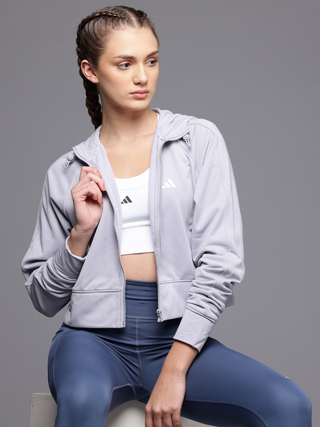 ADIDAS Gg Fz Hd Hooded Sweatshirt