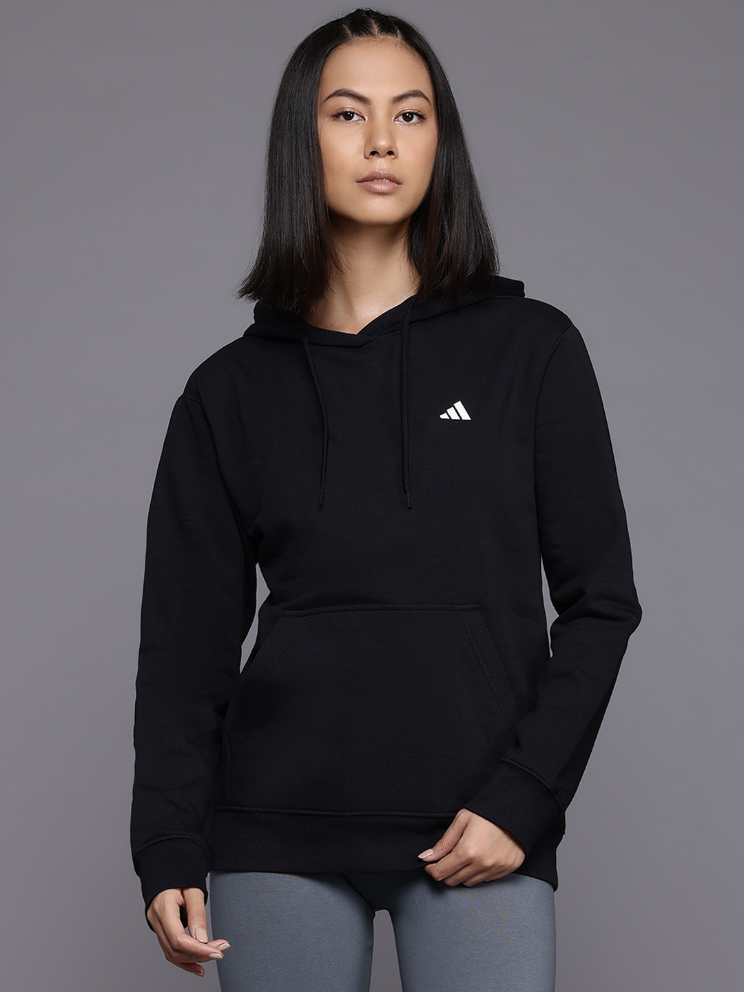 ADIDAS Sl Fc Hooded Running Sweatshirt