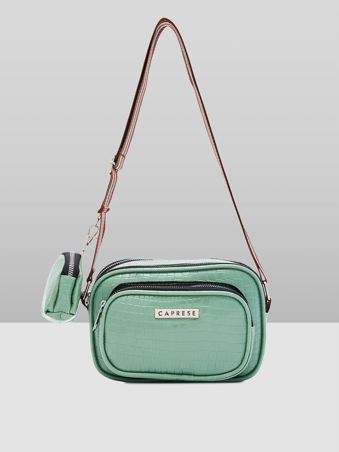 Caprese Hiko Women Mint Medium Sling Bag