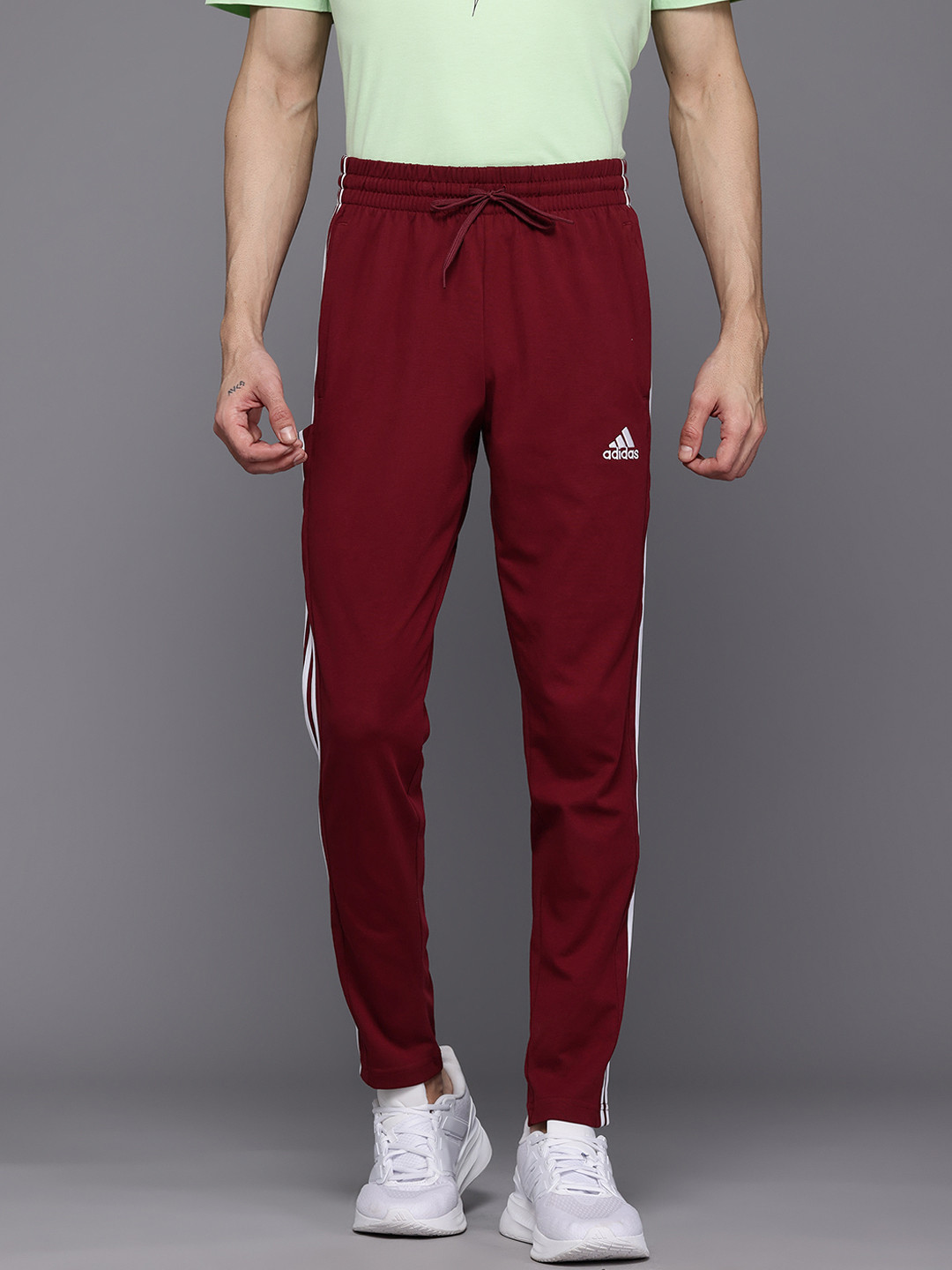 ADIDAS Men 3-Stripes Single Jersey Track Pants