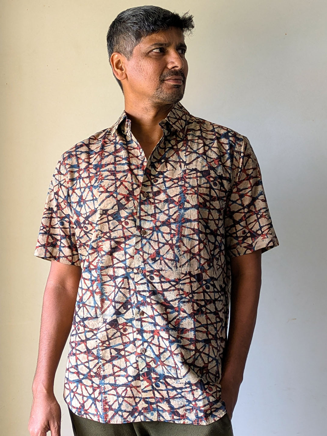 Assal Men Abstract Printed Opaque Casual Shirt