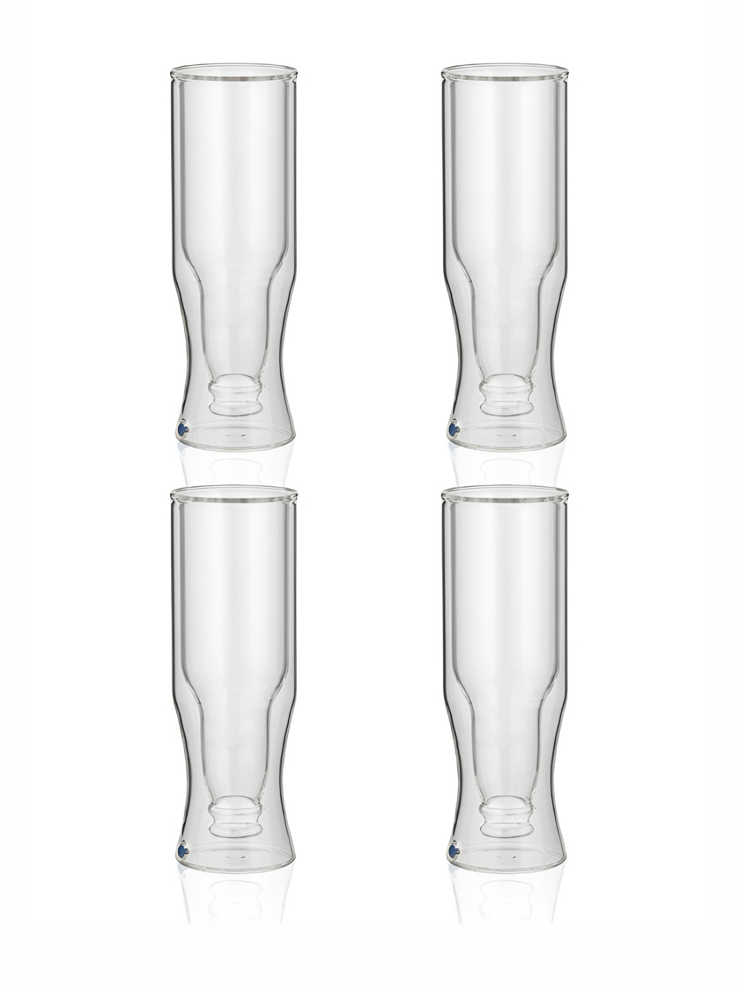 Troveas Transparent 4 Pieces Dishwasher Safe Beer Glasses 250 ml