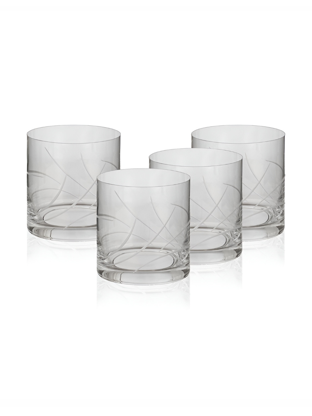Troveas Transparent 6 Pieces Dishwasher Safe Whiskey Glasses 285 ml