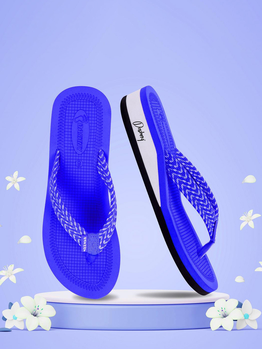 DASHNY Women Rubber Thong Flip-Flops
