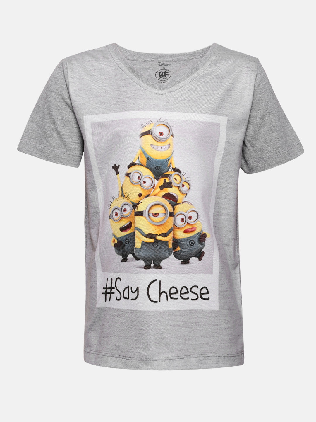 Buy YK Minion Boys Grey Melange Minions 